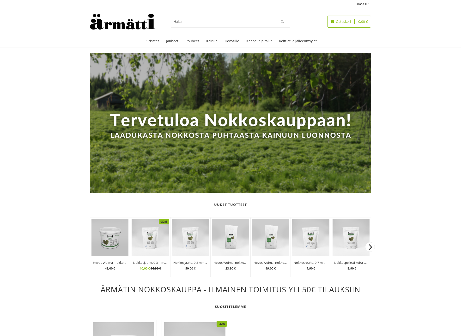Screenshot for nokkoskauppa.fi
