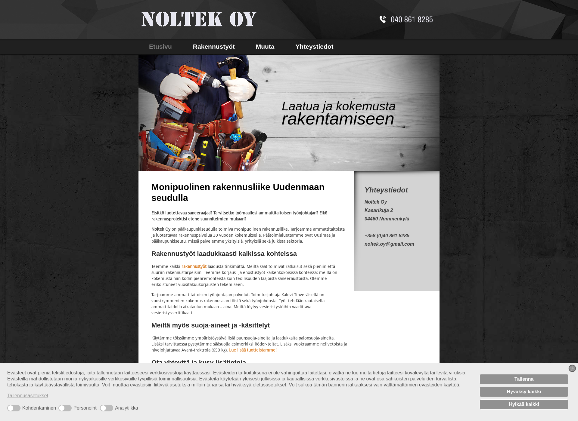 Screenshot for noltek.fi