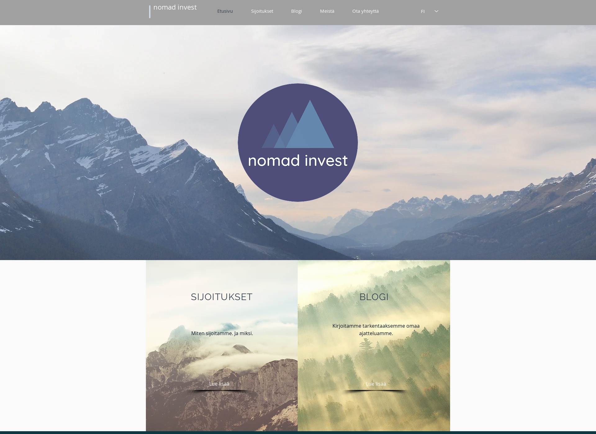 Screenshot for nomadinvest.fi