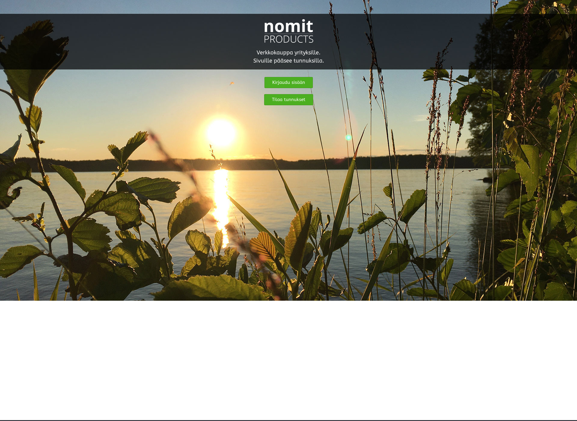 Skärmdump för nomit.fi