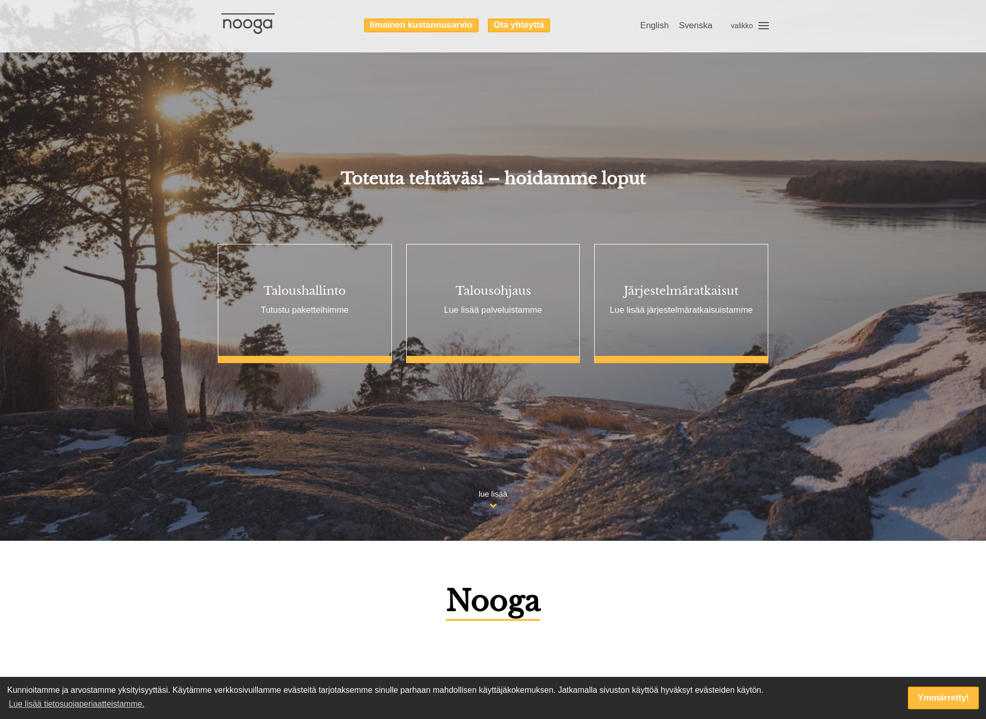 Screenshot for noogasystems.fi