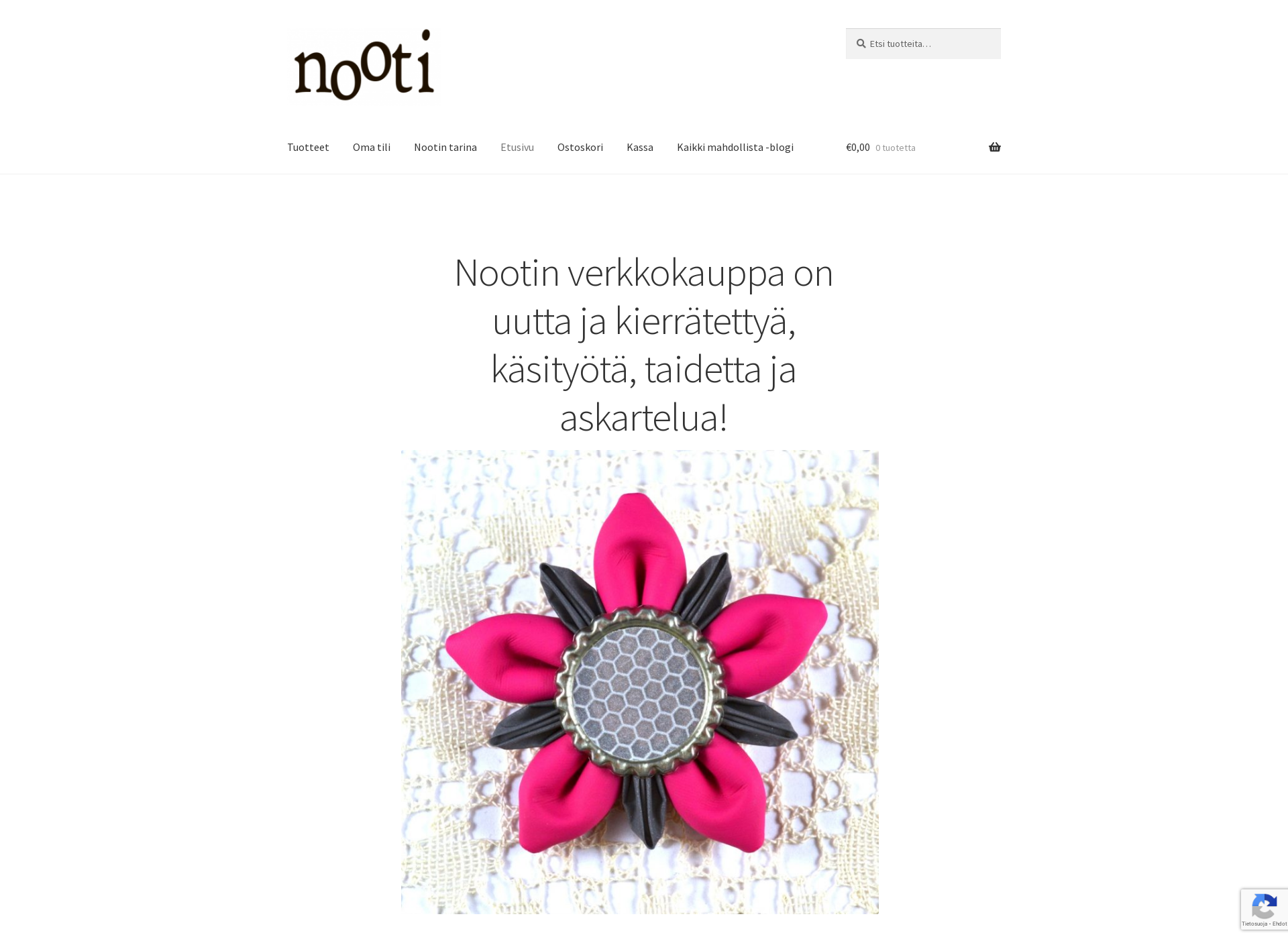 Skärmdump för nooti.fi