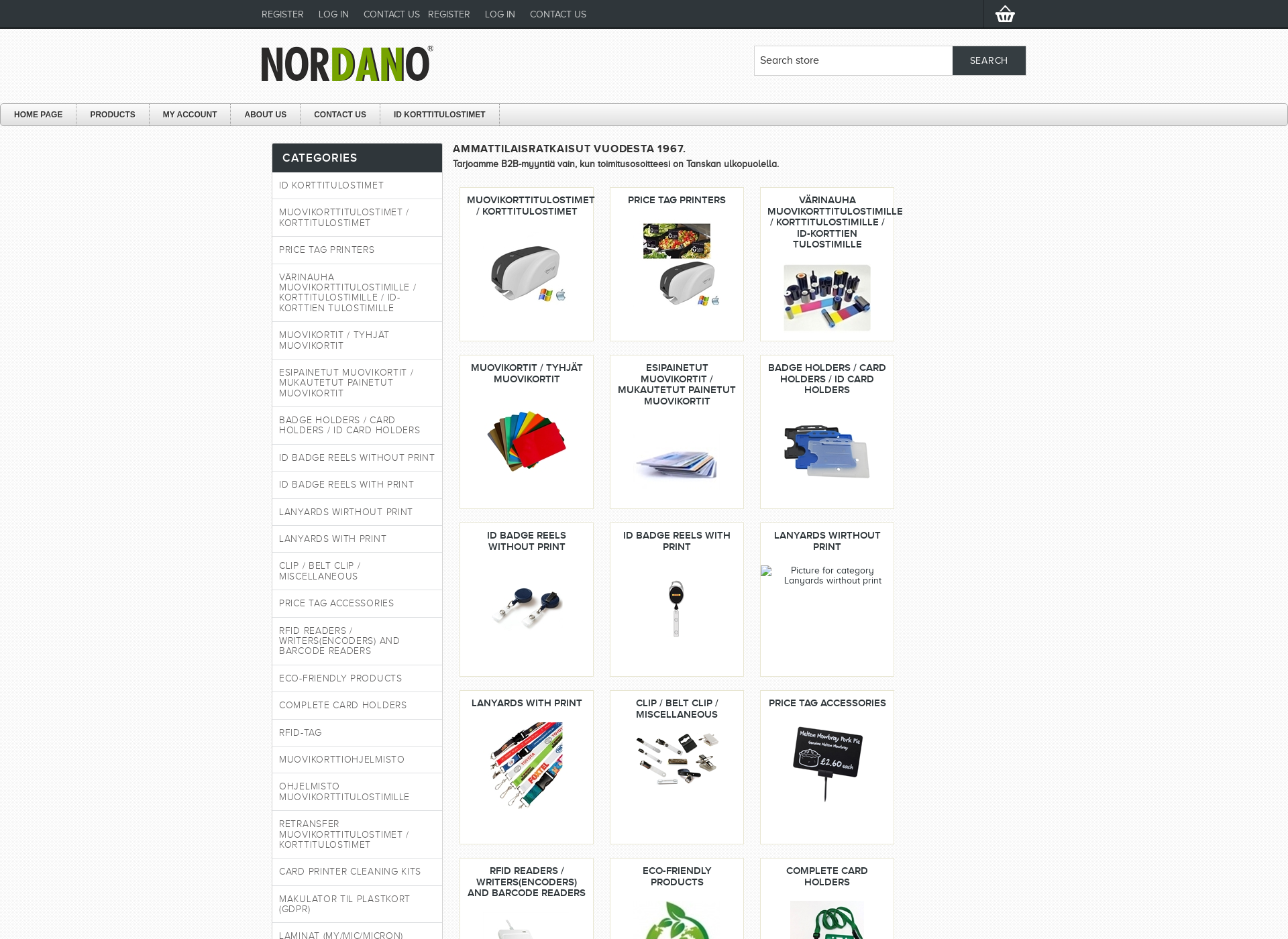 Screenshot for nordano.fi