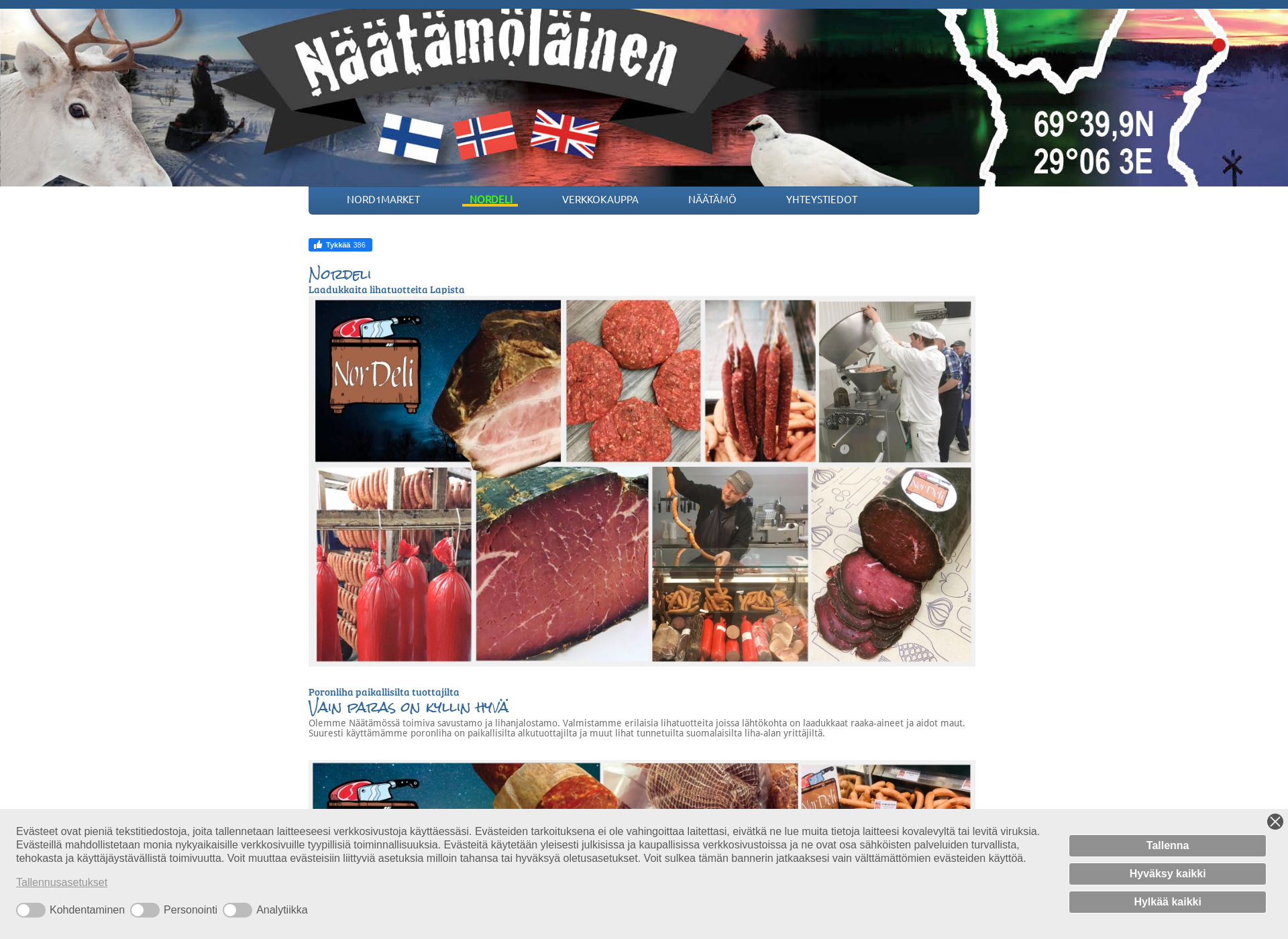 Screenshot for nordeli.fi