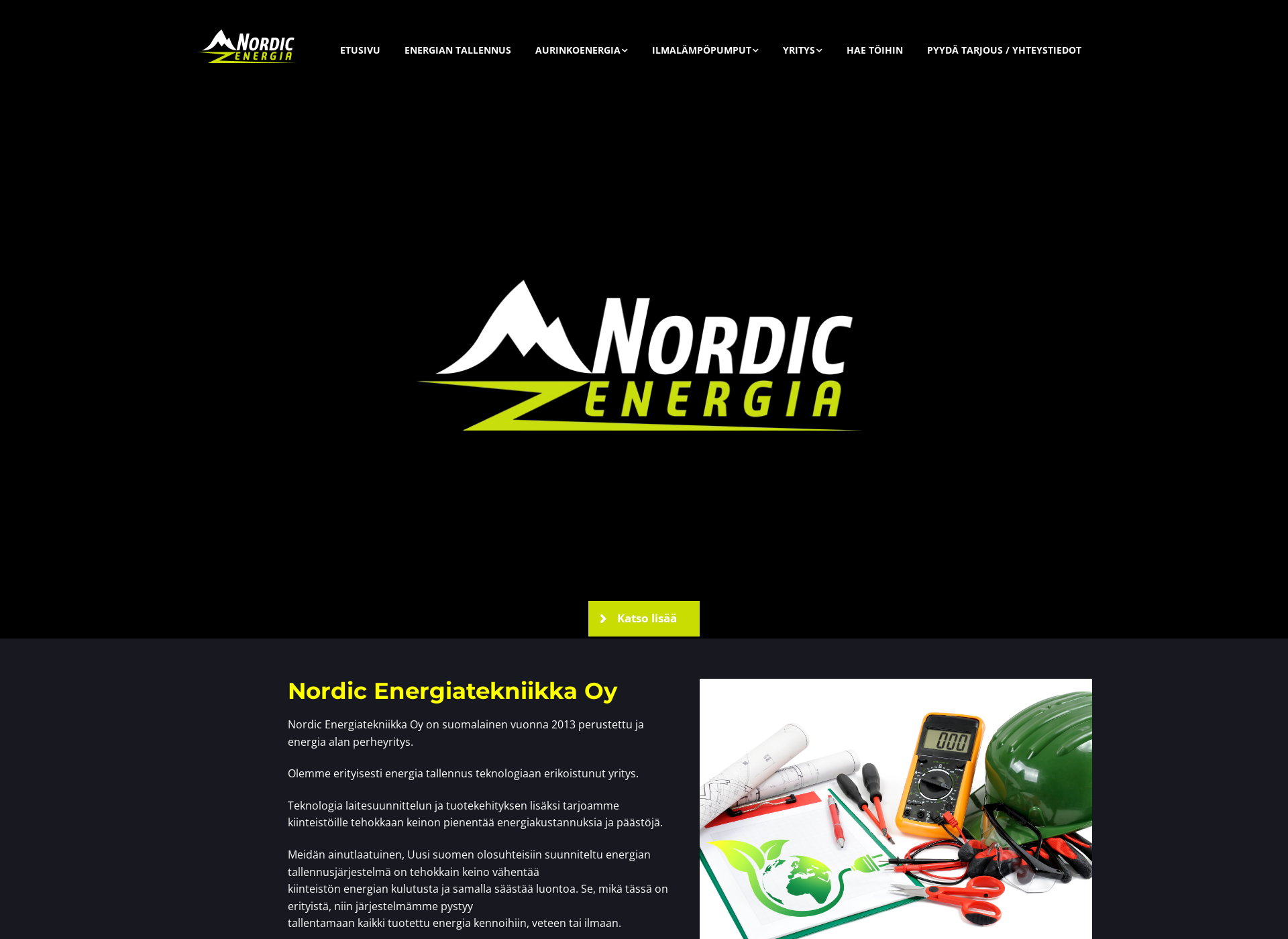 Screenshot for nordicenergia.fi
