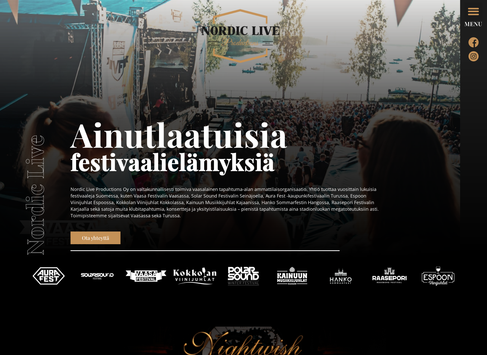 Screenshot for nordiclive.fi