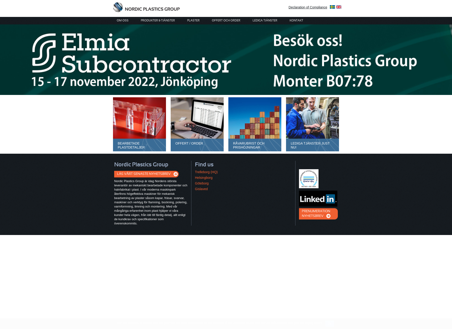 Screenshot for nordicplasticsgroup.fi
