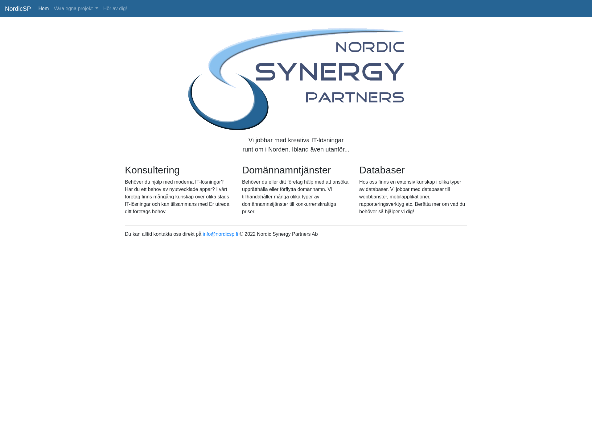 Screenshot for nordicsp.fi