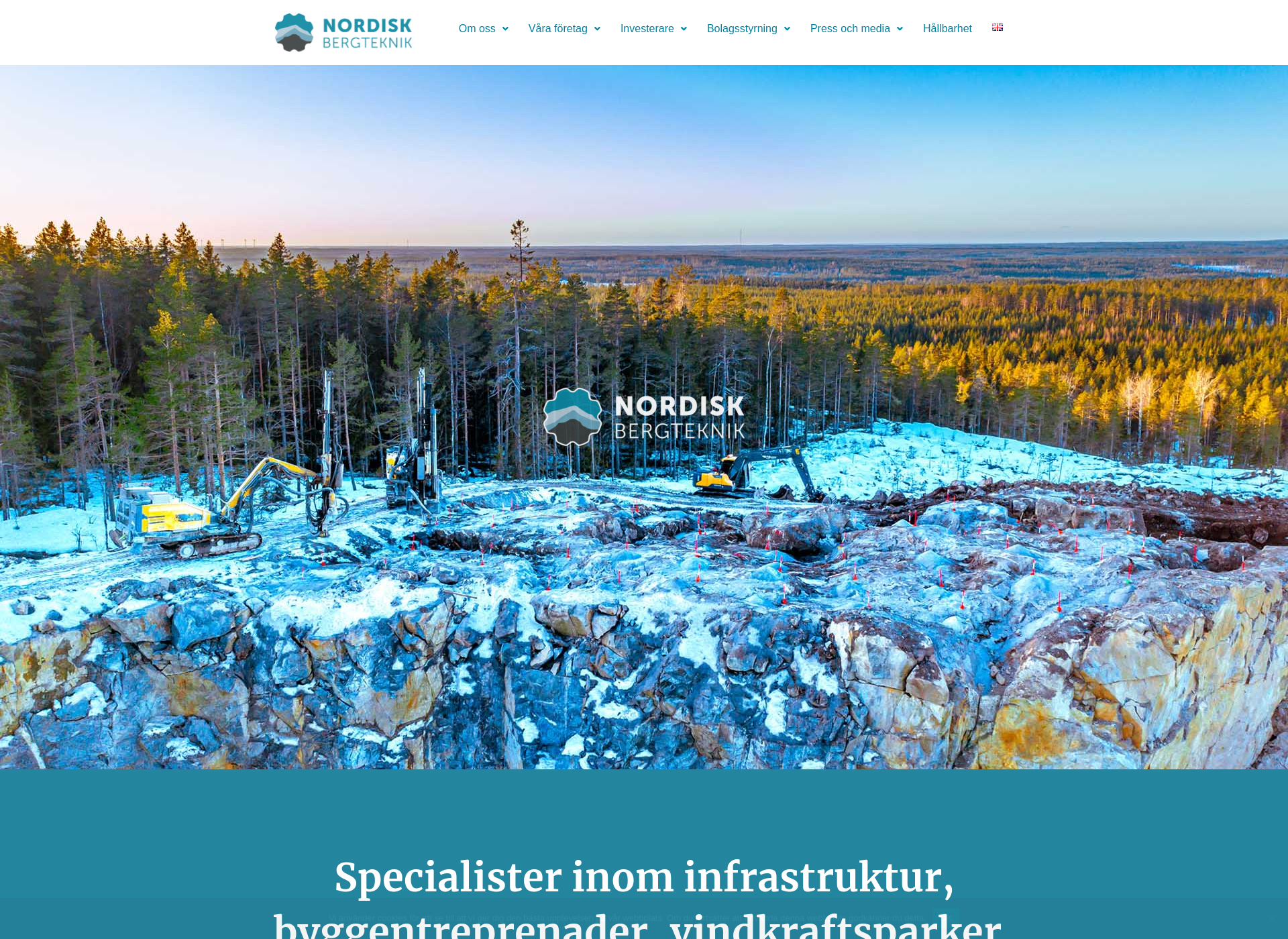 Screenshot for nordiskbergteknik.fi