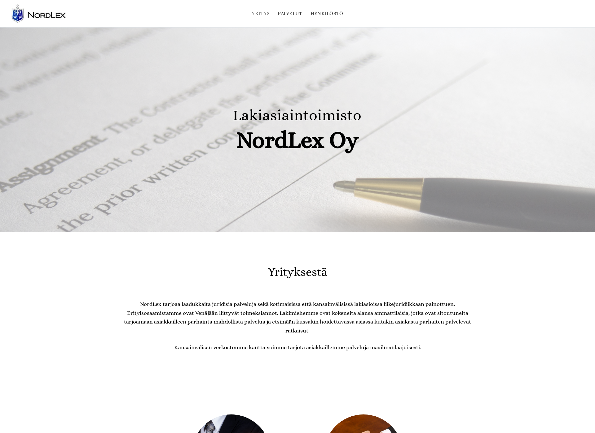 Screenshot for nordlex.fi
