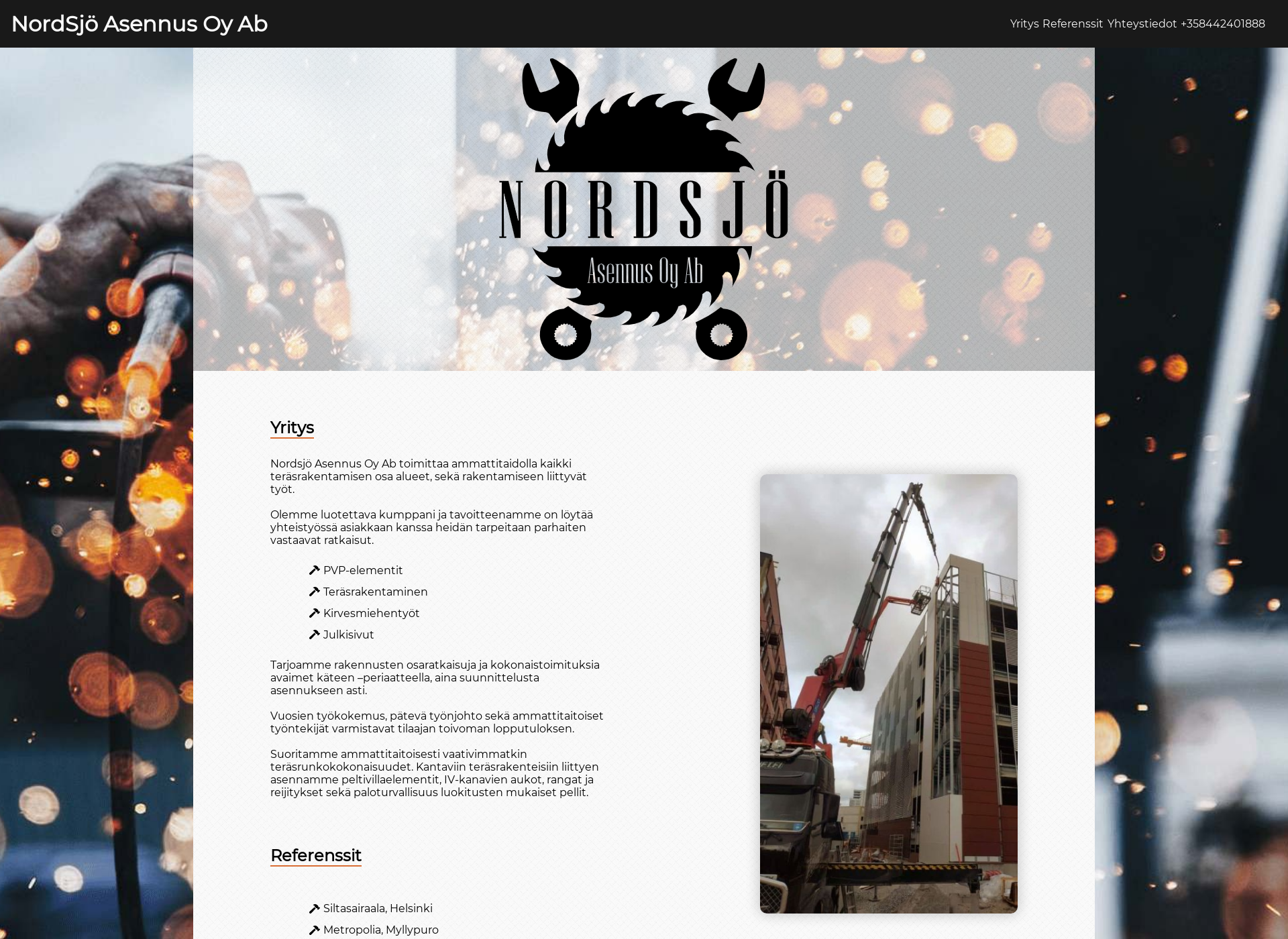 Screenshot for nordsjoasennus.fi