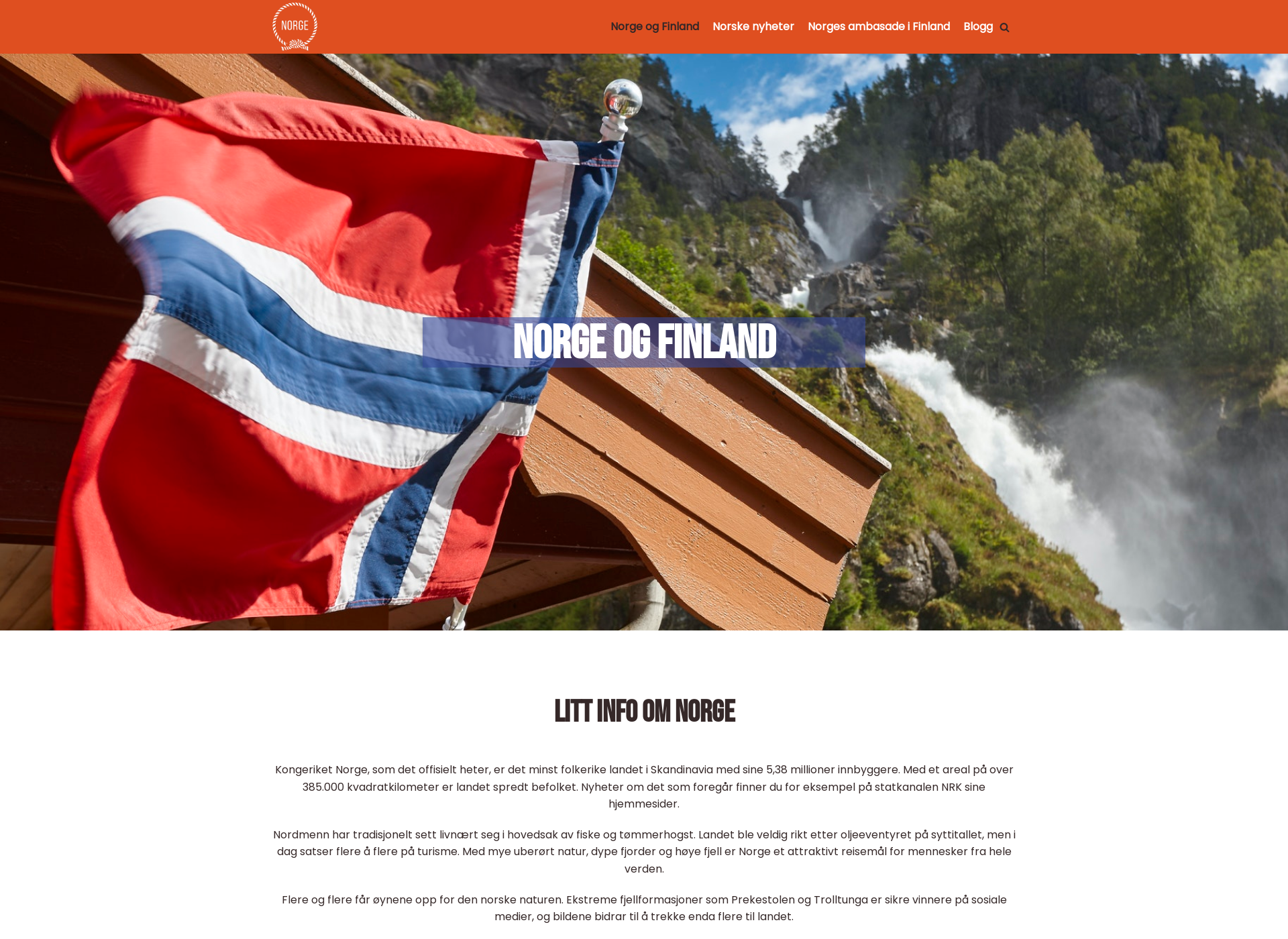 Screenshot for norge.fi