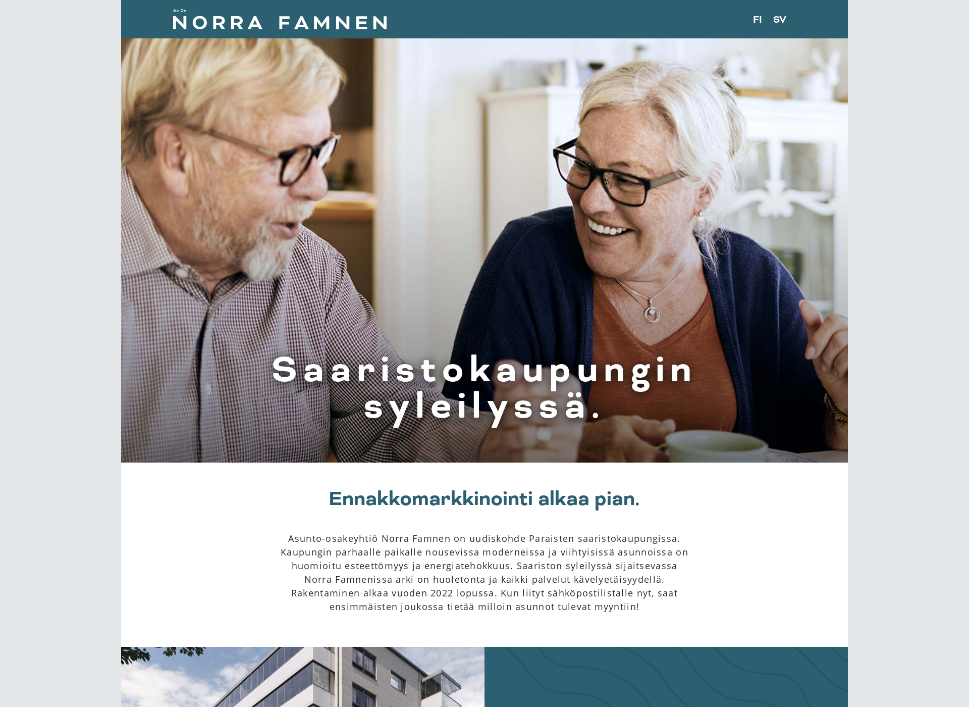 Skärmdump för norrafamnen.fi