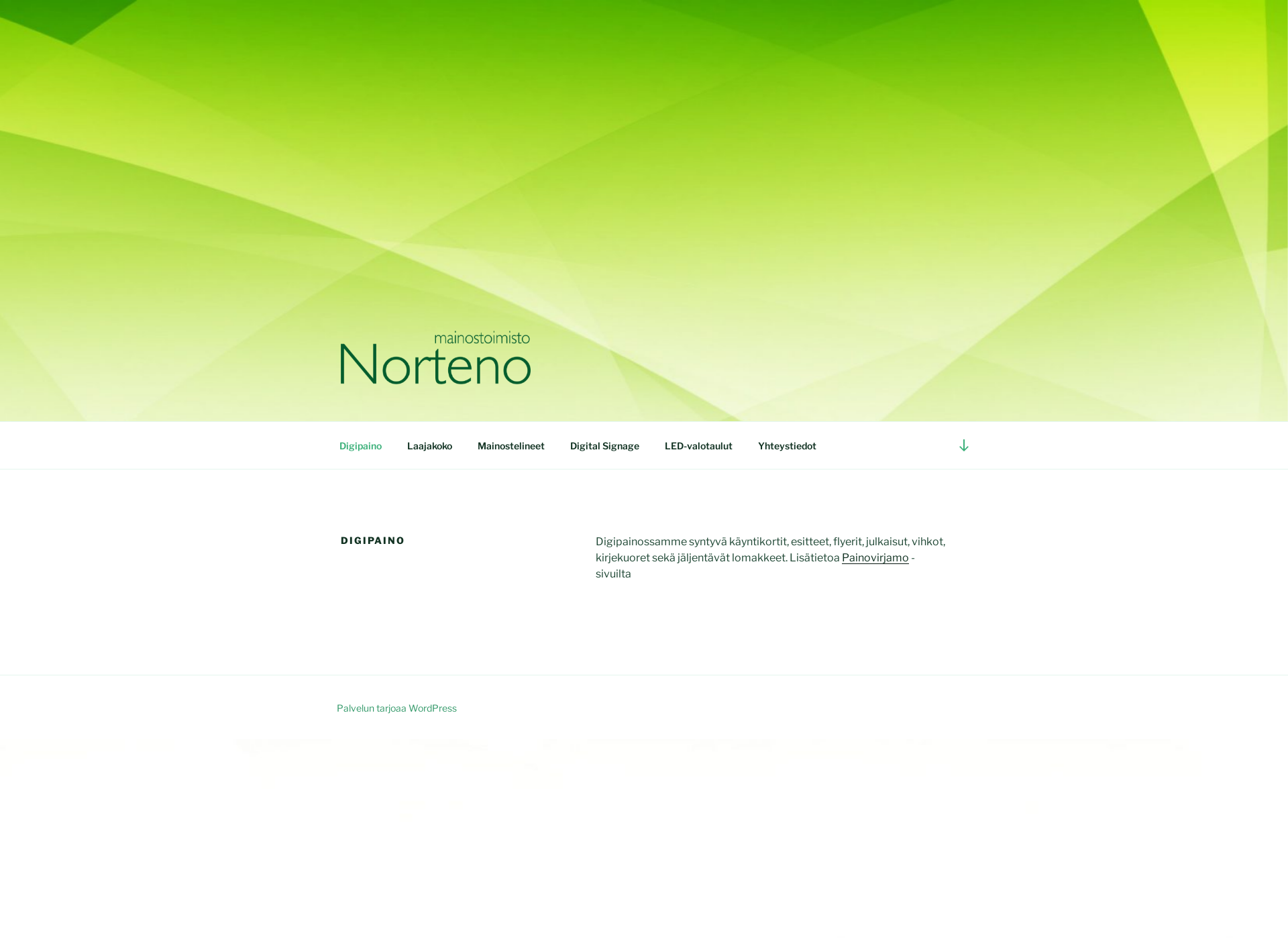 Screenshot for norteno.fi