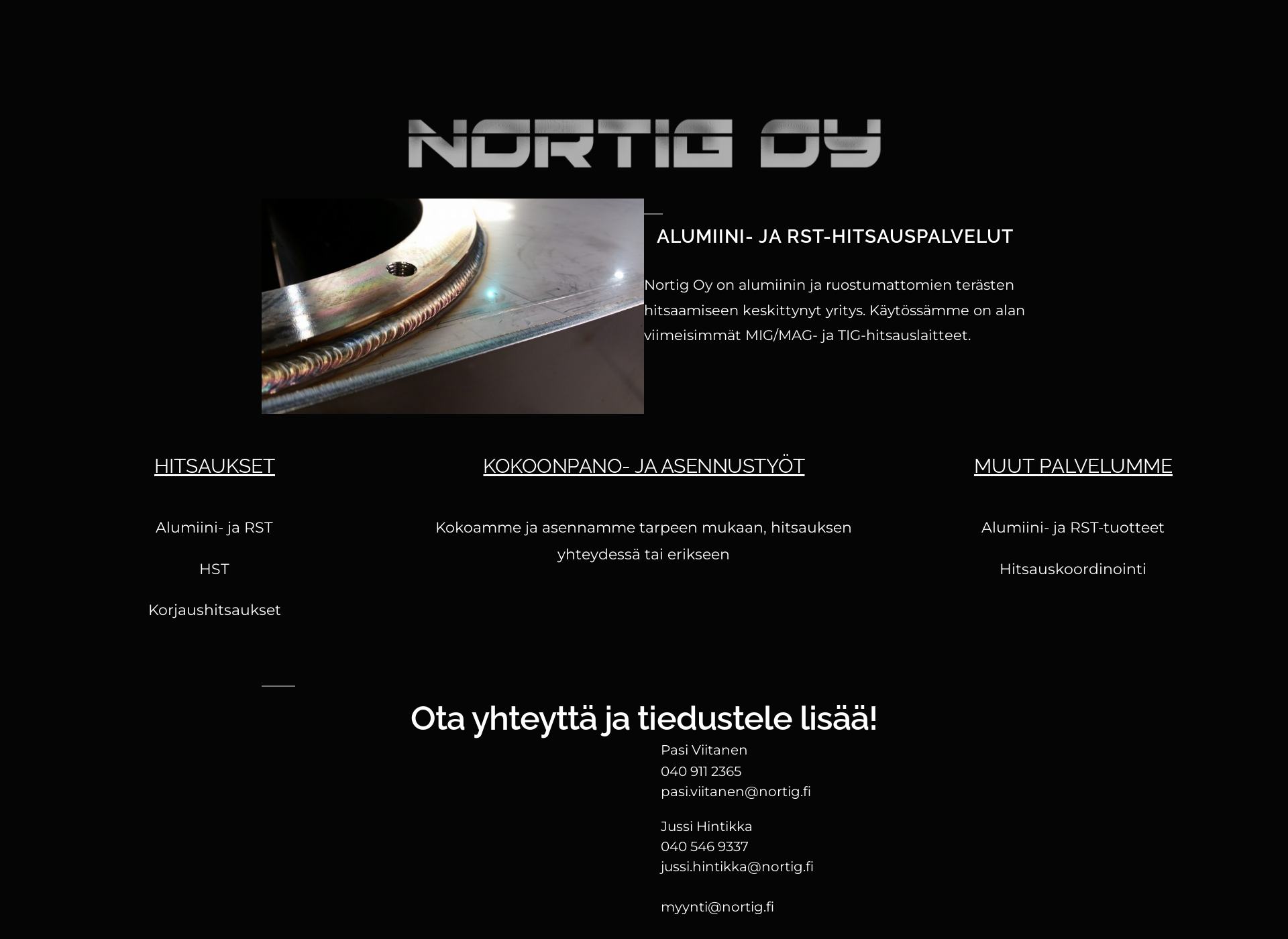 Screenshot for nortig.fi