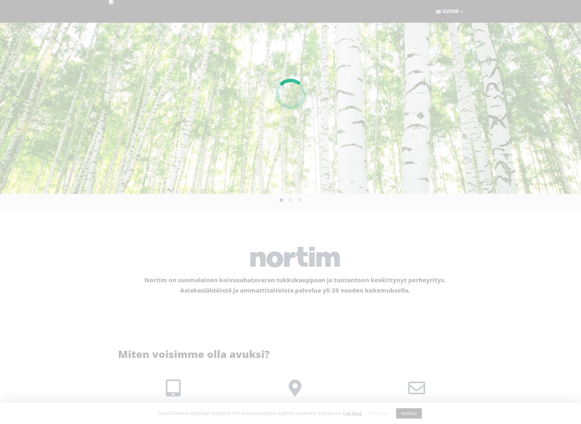 Screenshot for nortim.fi