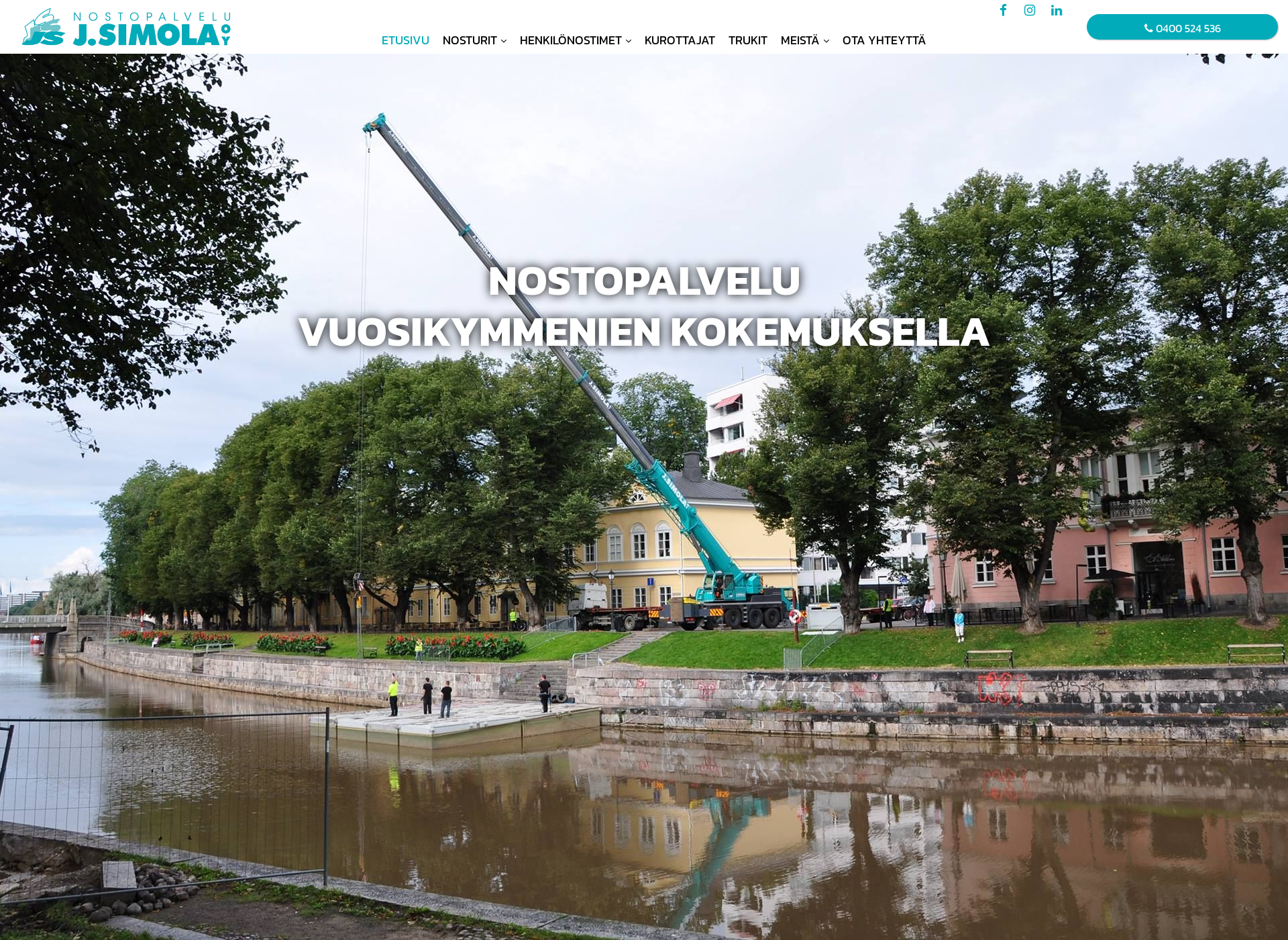 Screenshot for nostopalvelusimola.fi