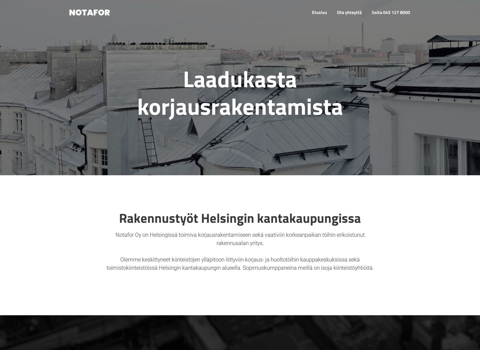 Screenshot for notafor.fi