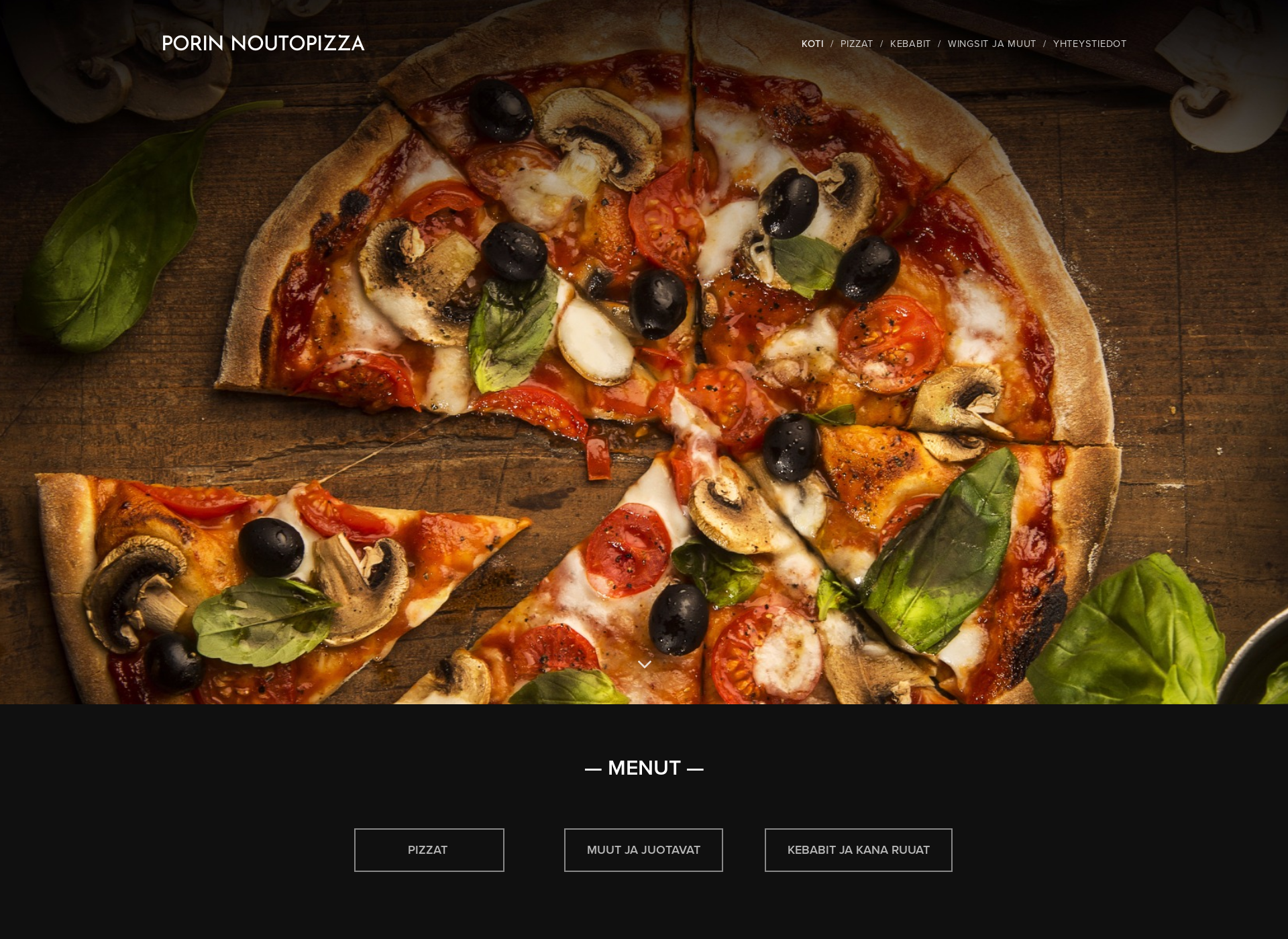 Screenshot for noutopizza.fi