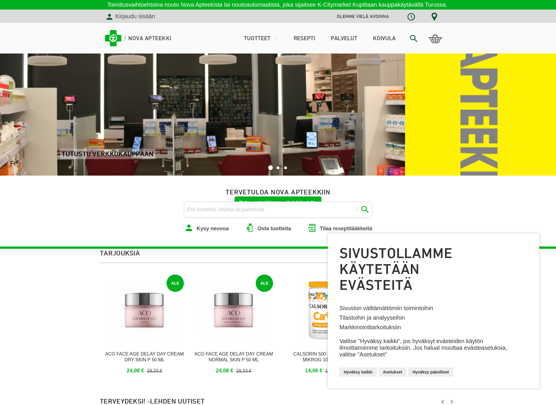 Screenshot for novaapteekki.fi