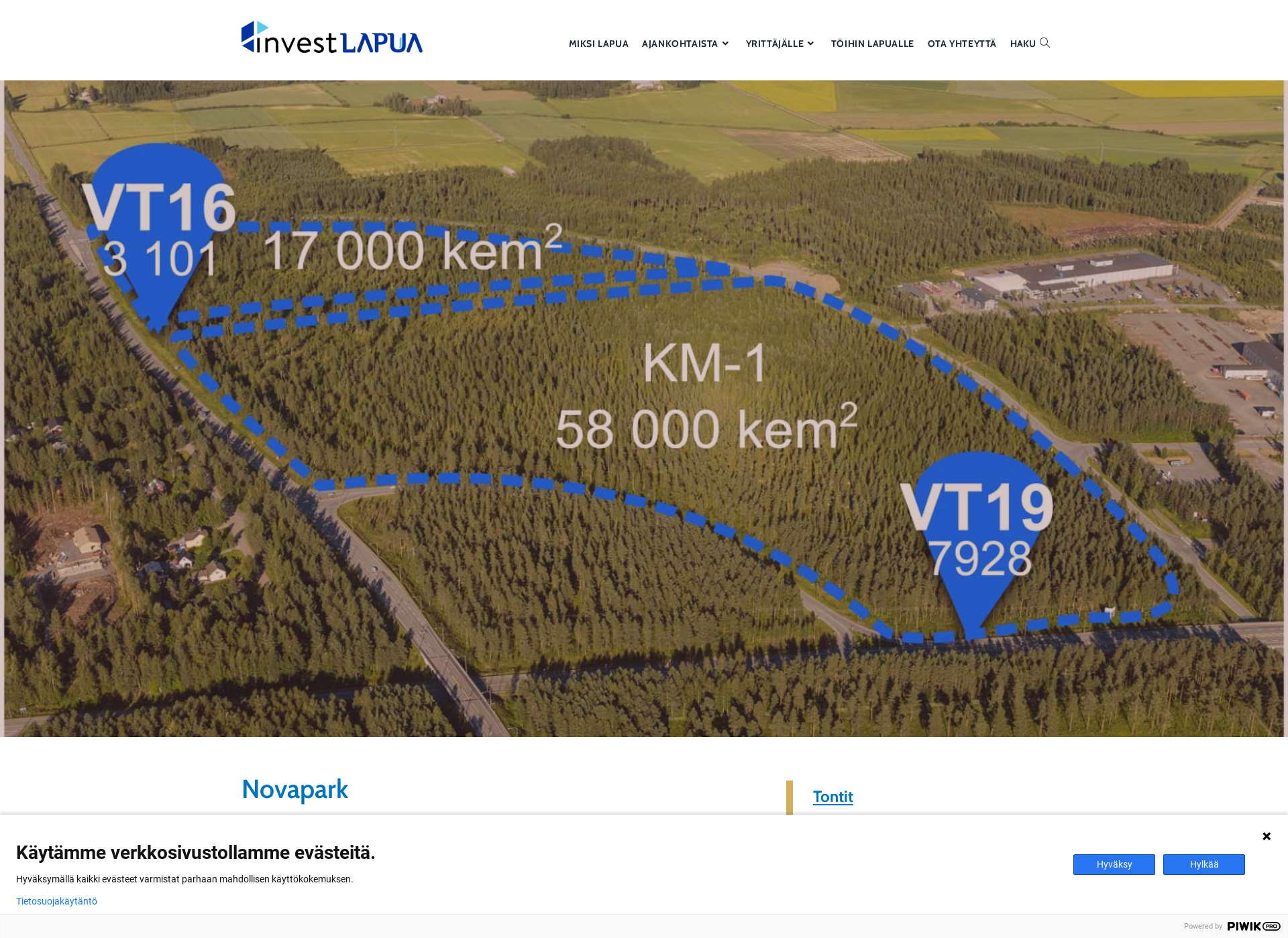 Screenshot for novapark.fi