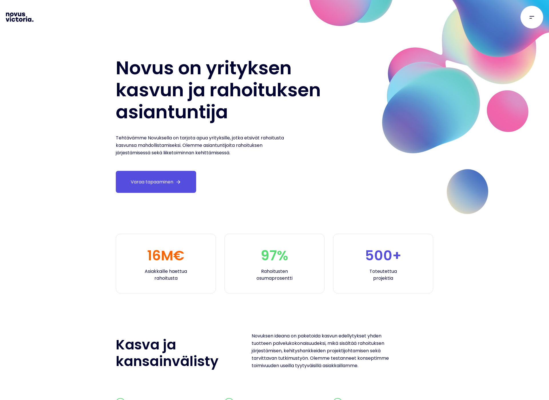 Skärmdump för novusvictoria.fi