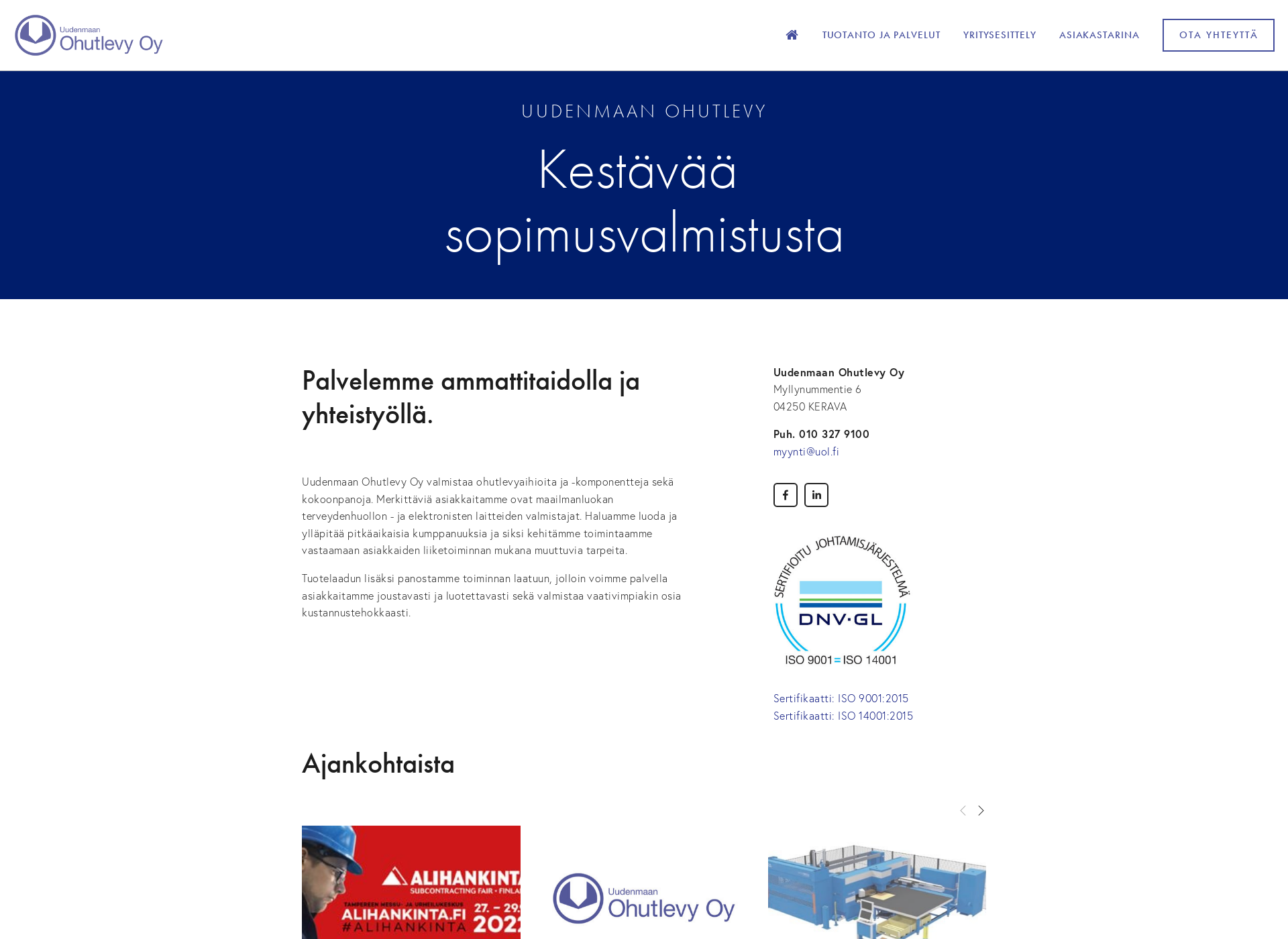 Screenshot for ns-ohutlevy.fi