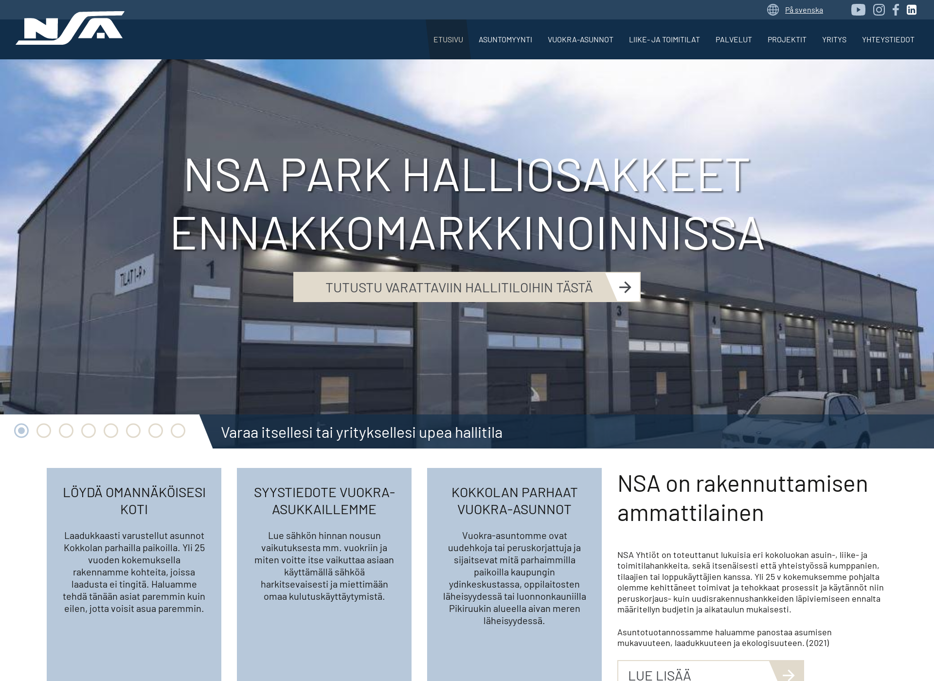 Screenshot for nsa.fi