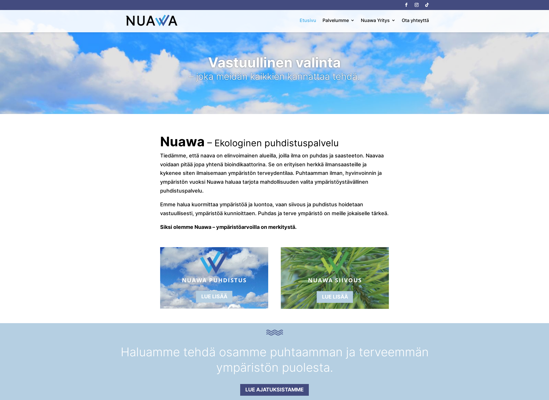 Screenshot for nuawa.fi