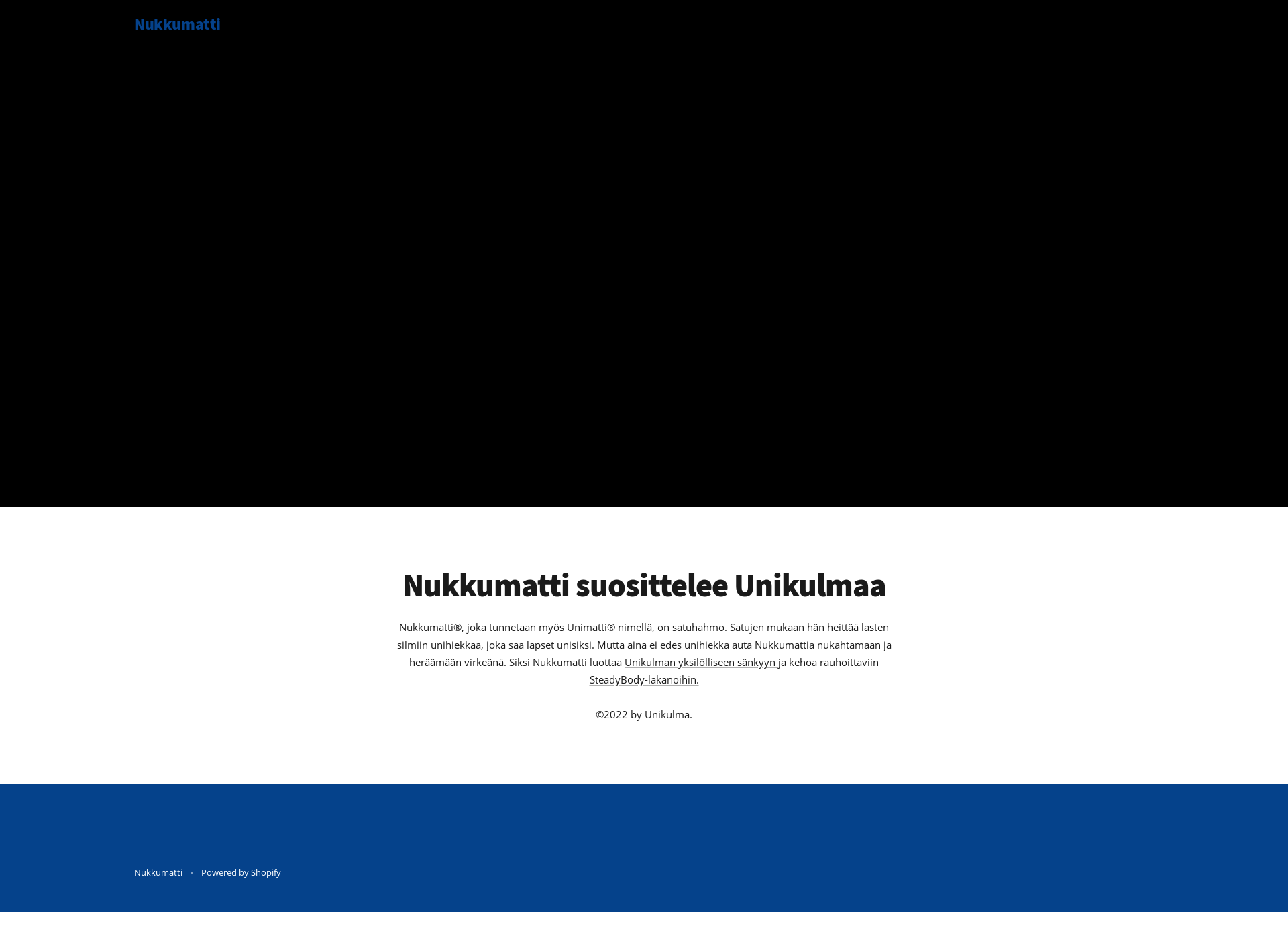 Skärmdump för nukkumatti.fi