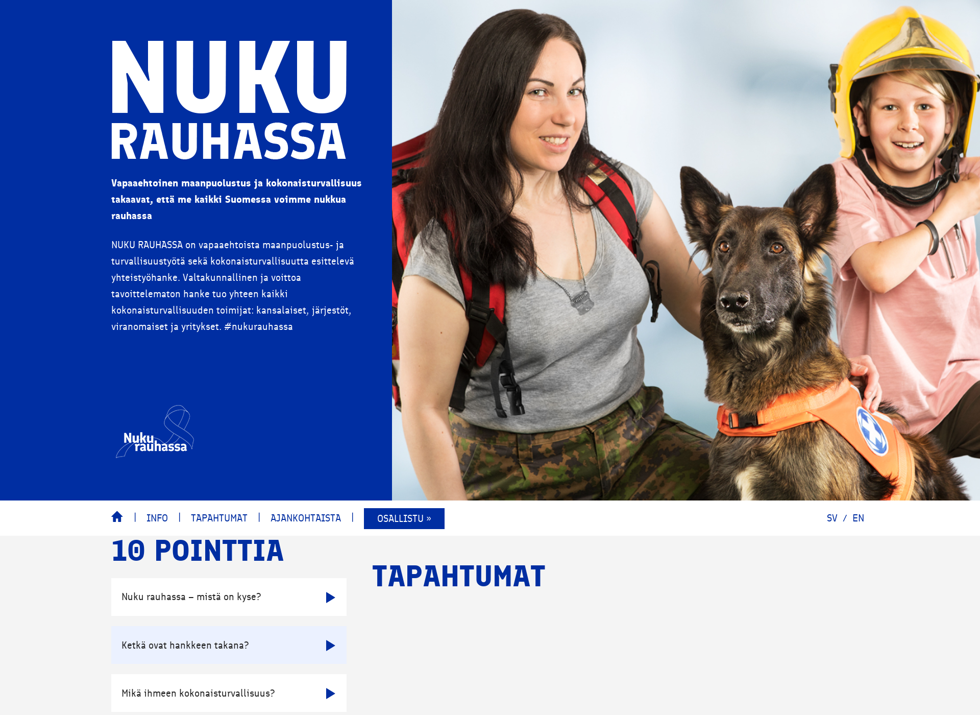 Skärmdump för nukurauhassa.fi