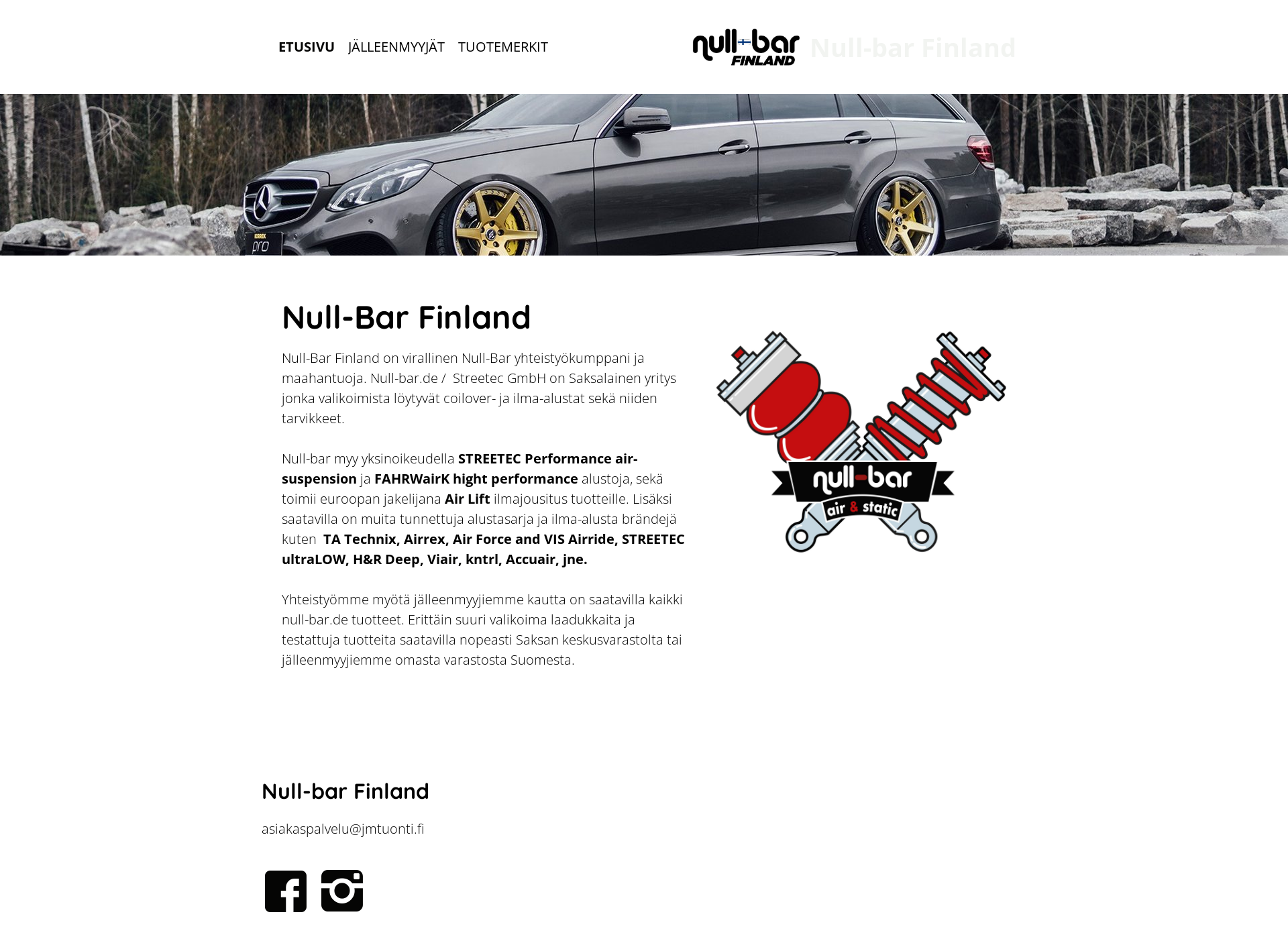 Skärmdump för nullbar.fi