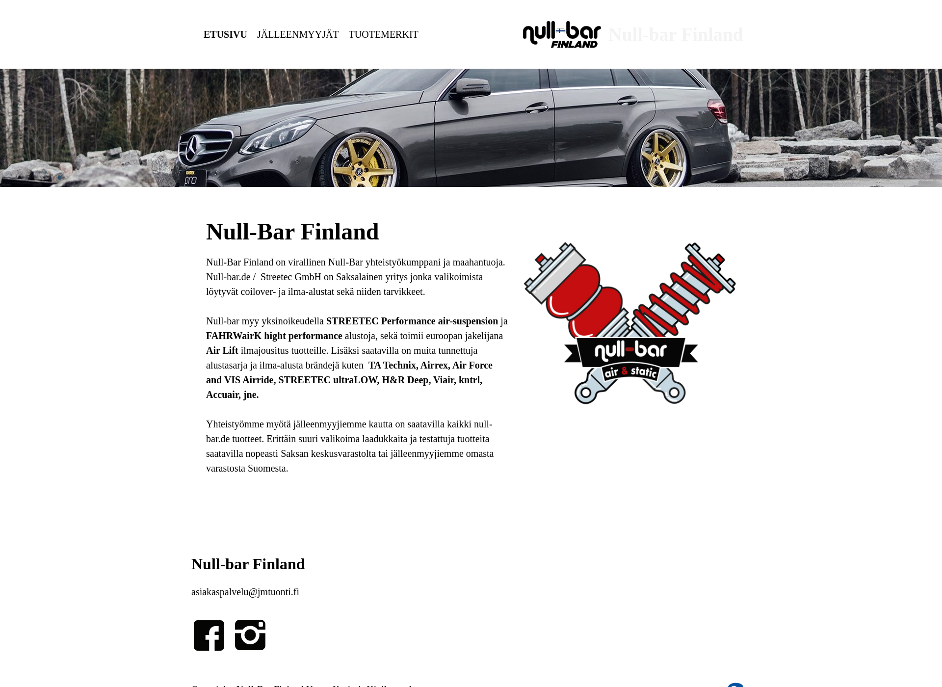 Screenshot for nullbarfinland.fi