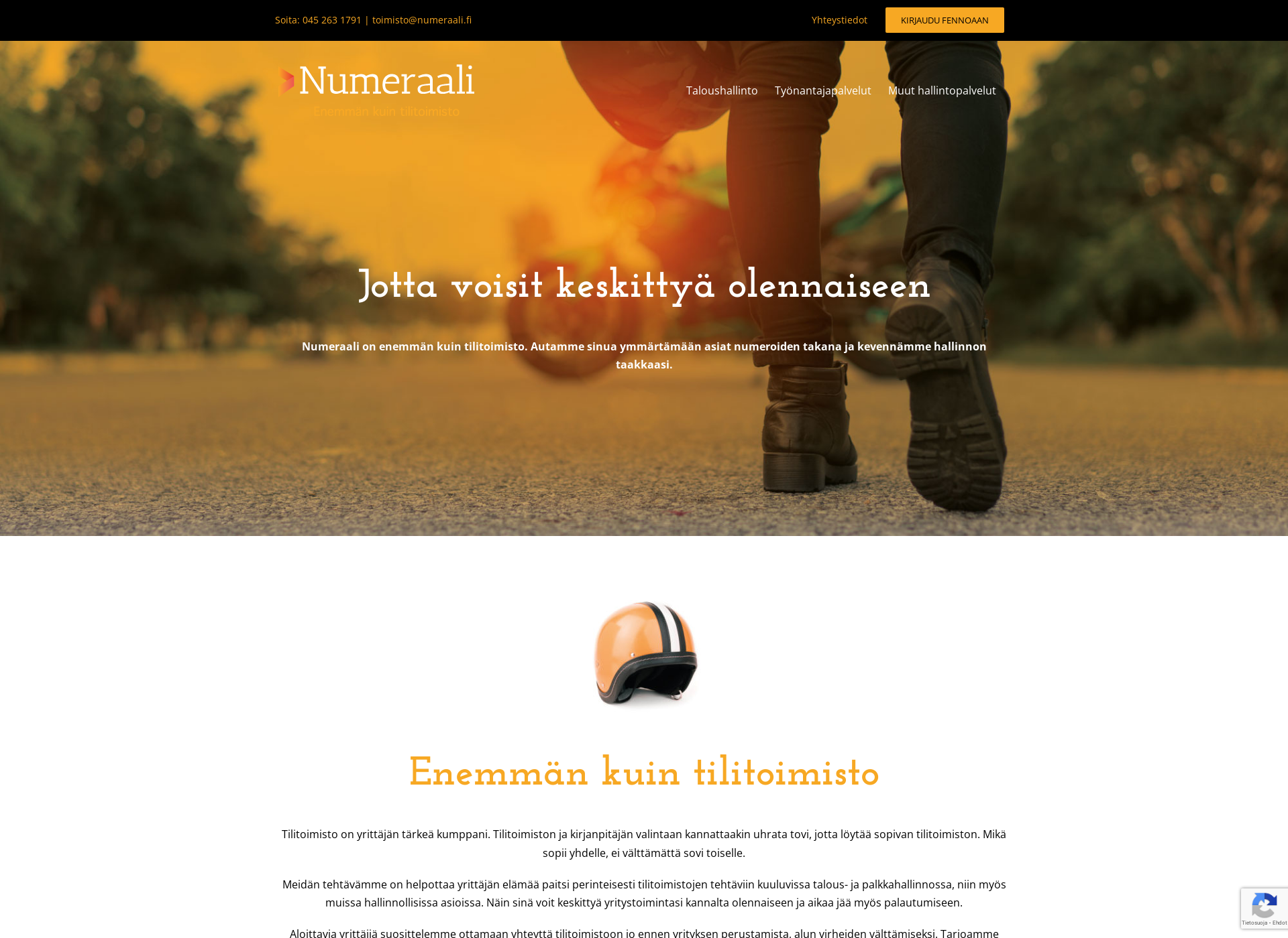 Screenshot for numeraali.fi
