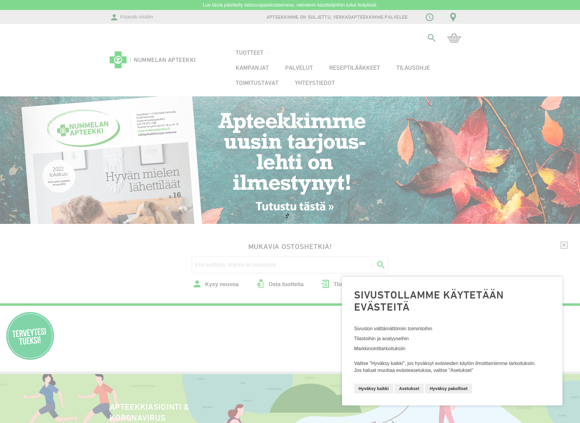 Screenshot for nummelanapteekki.fi