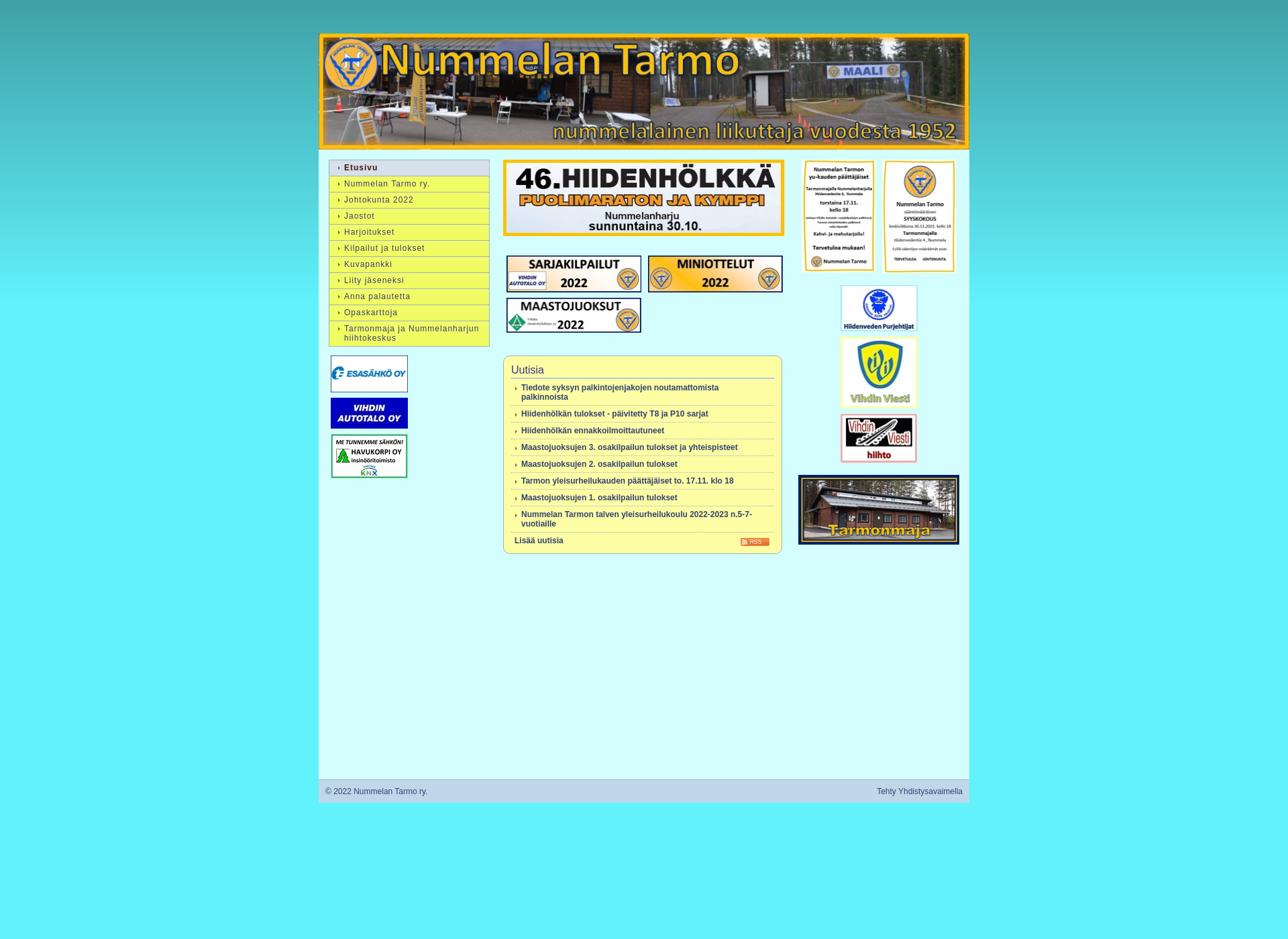 Screenshot for nummelantarmo.fi