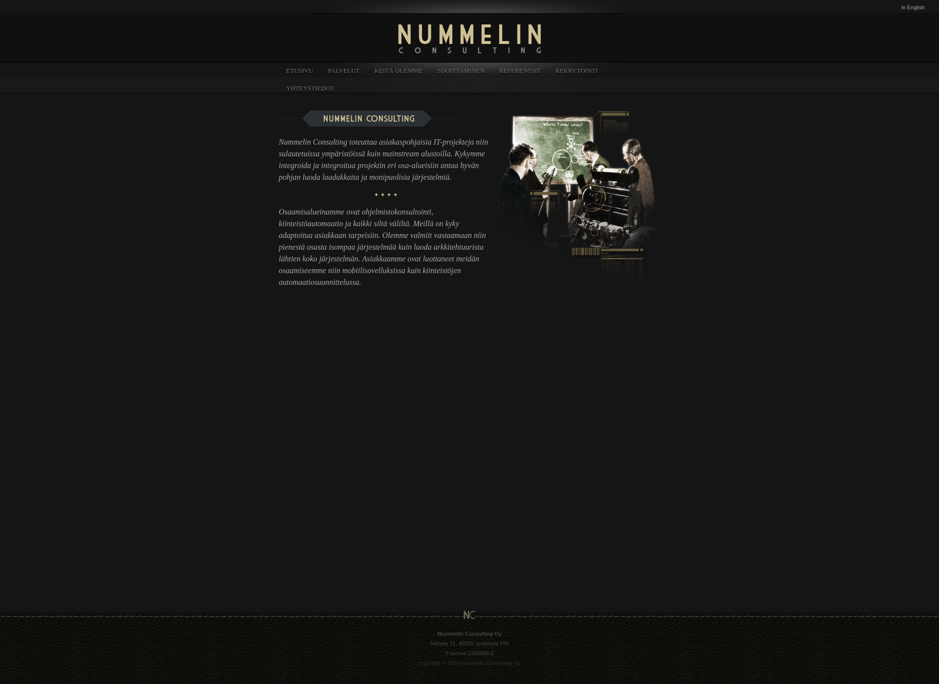 Screenshot for nummelin.fi
