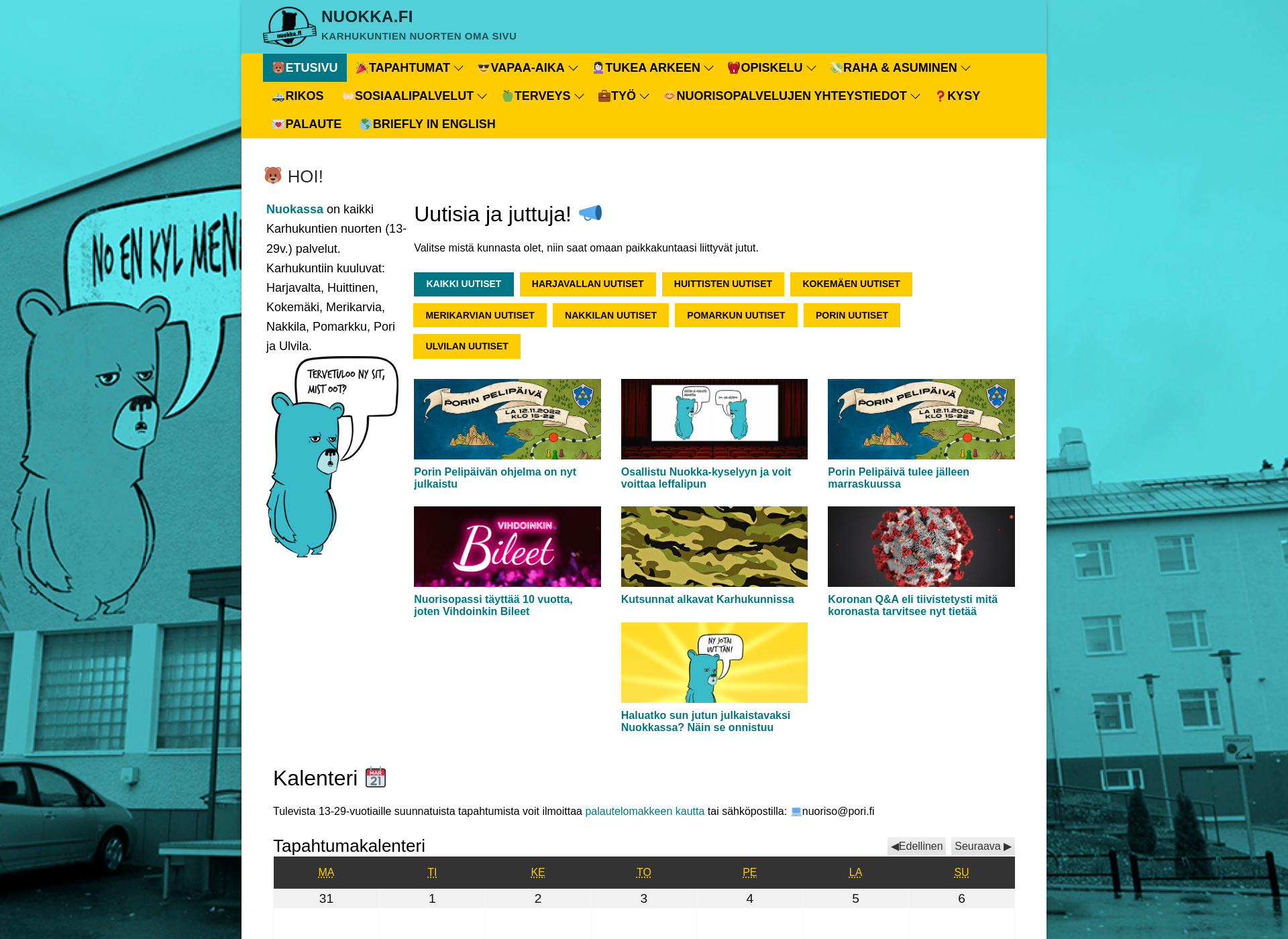 Screenshot for nuokka.fi