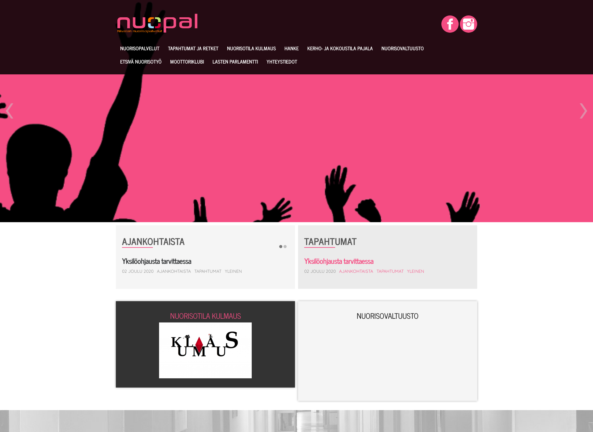 Screenshot for nuopal.fi