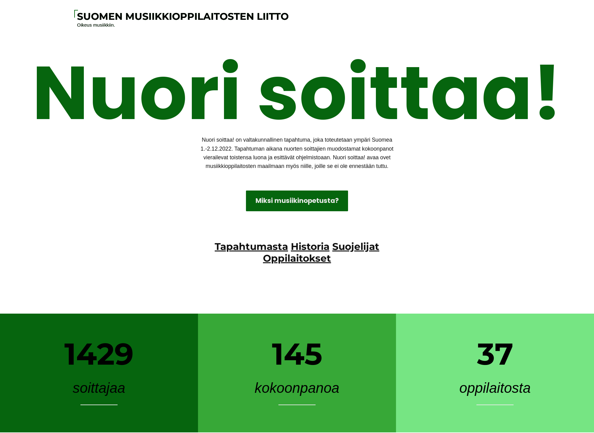 Screenshot for nuorisoittaa.fi