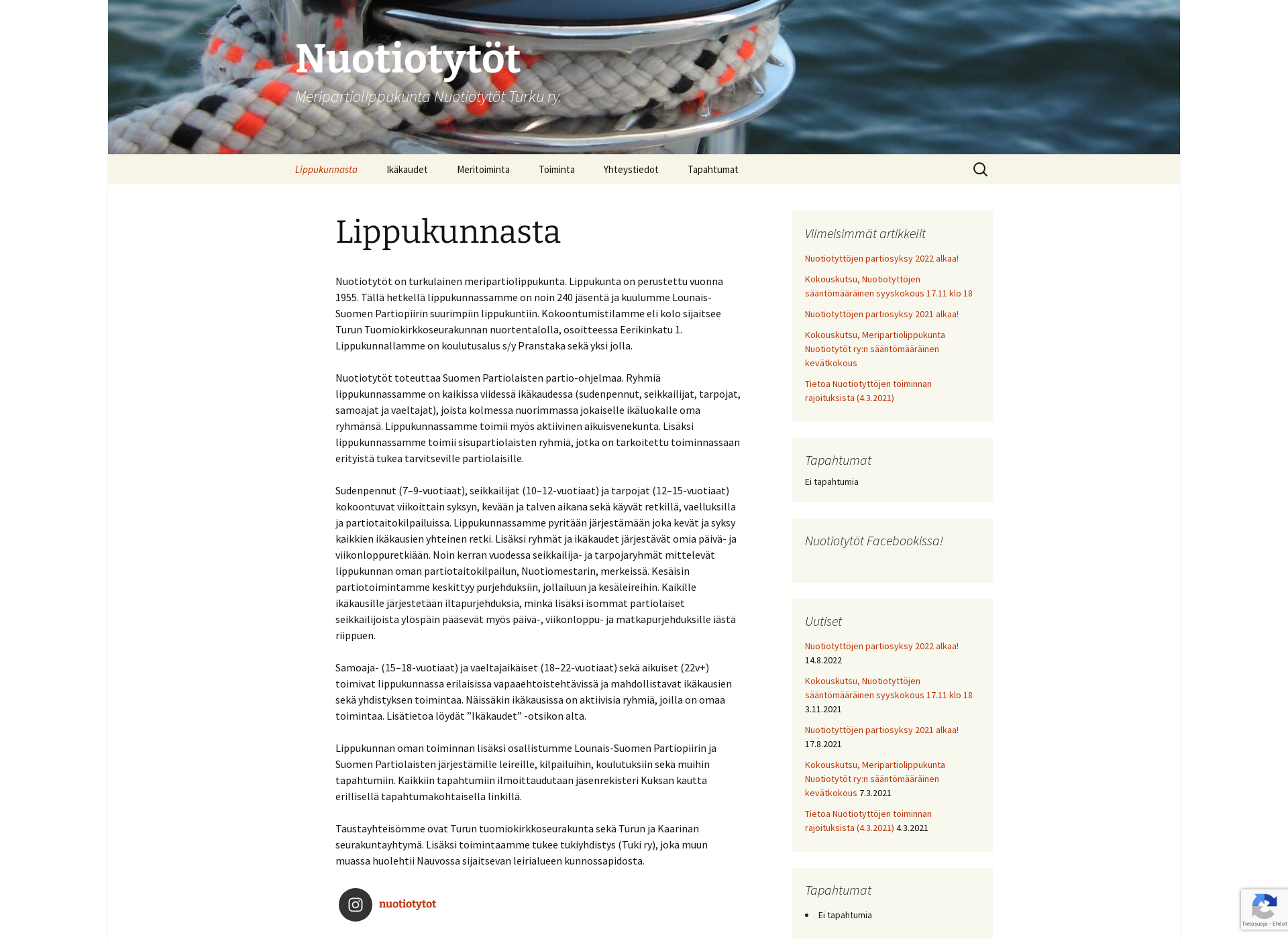 Skärmdump för nuotiotytot.fi