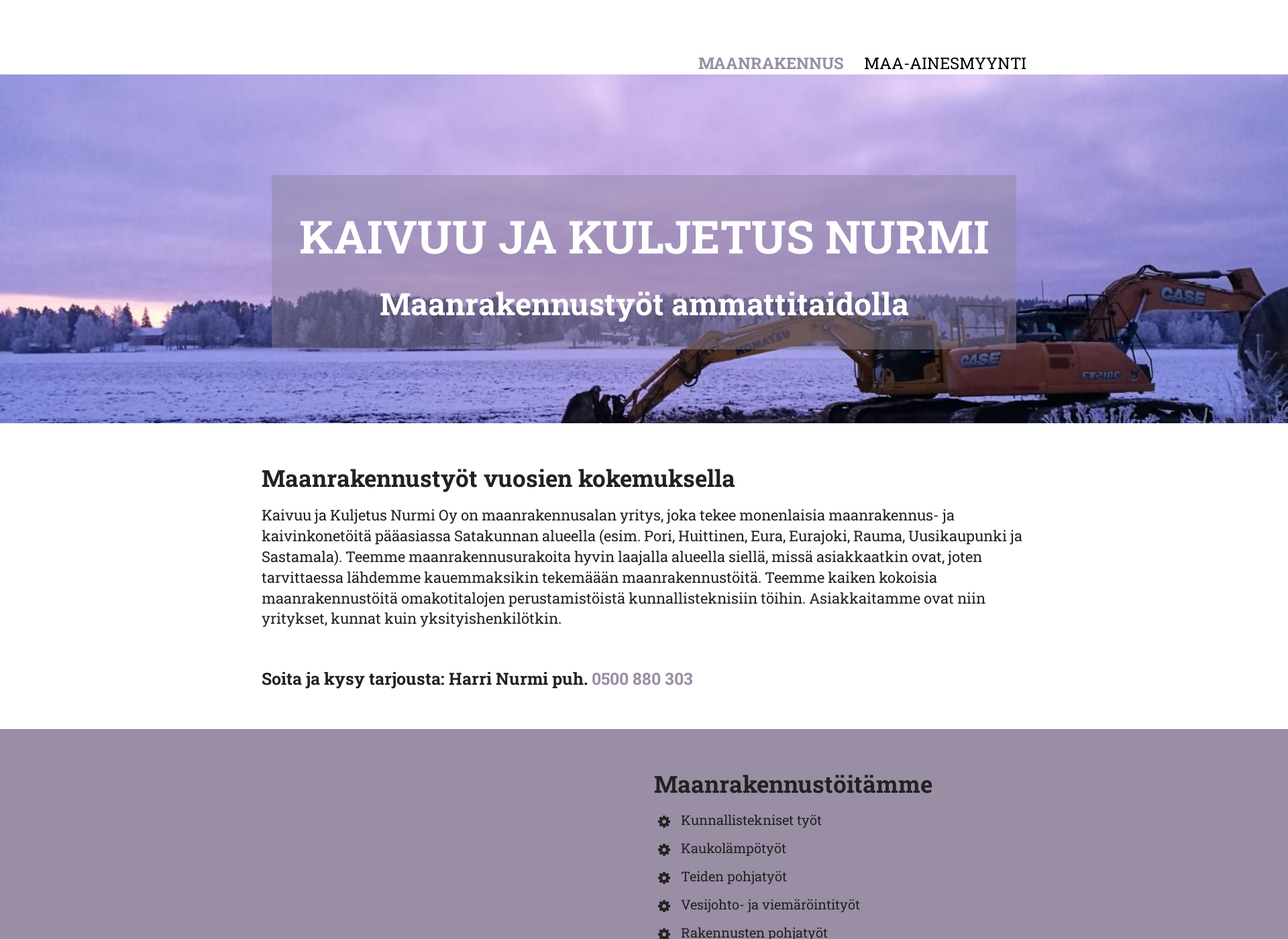 Skärmdump för nurmioy.fi