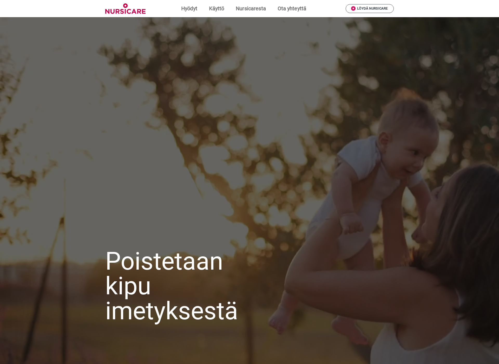 Skärmdump för nursicare.fi