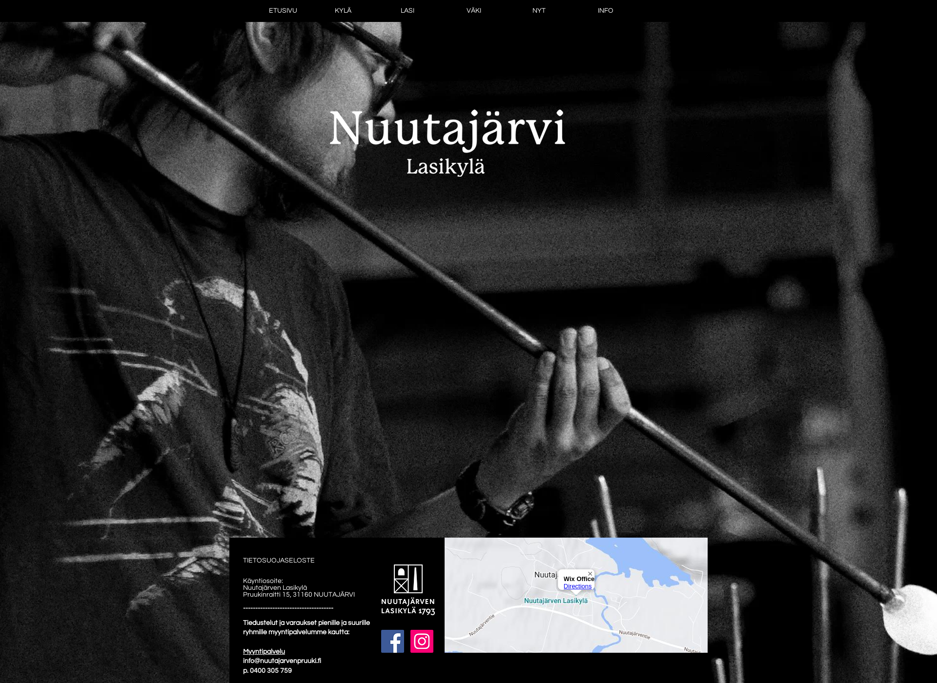 Skärmdump för nuutajarvi.fi
