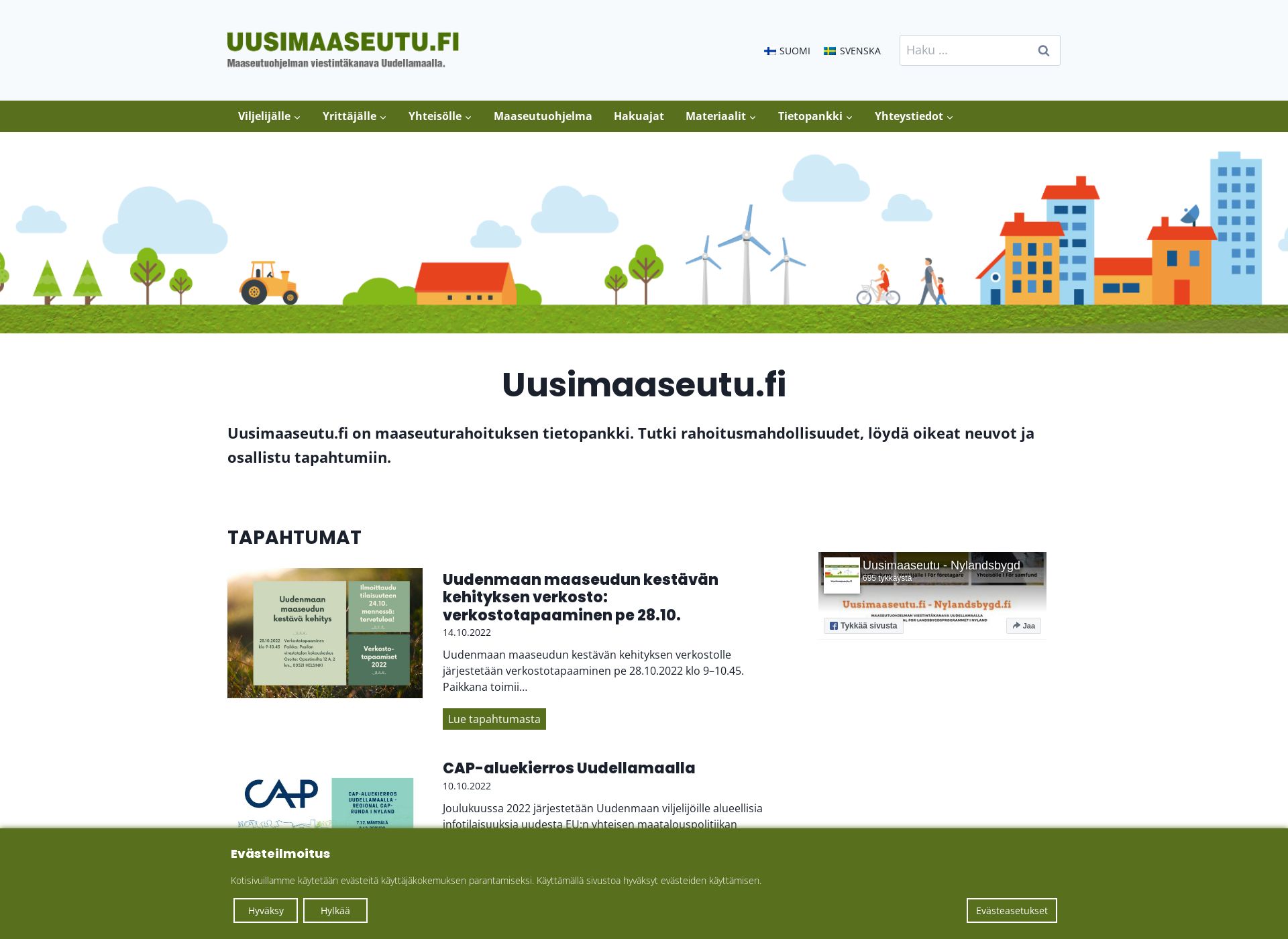 Screenshot for nylandsbygd.fi