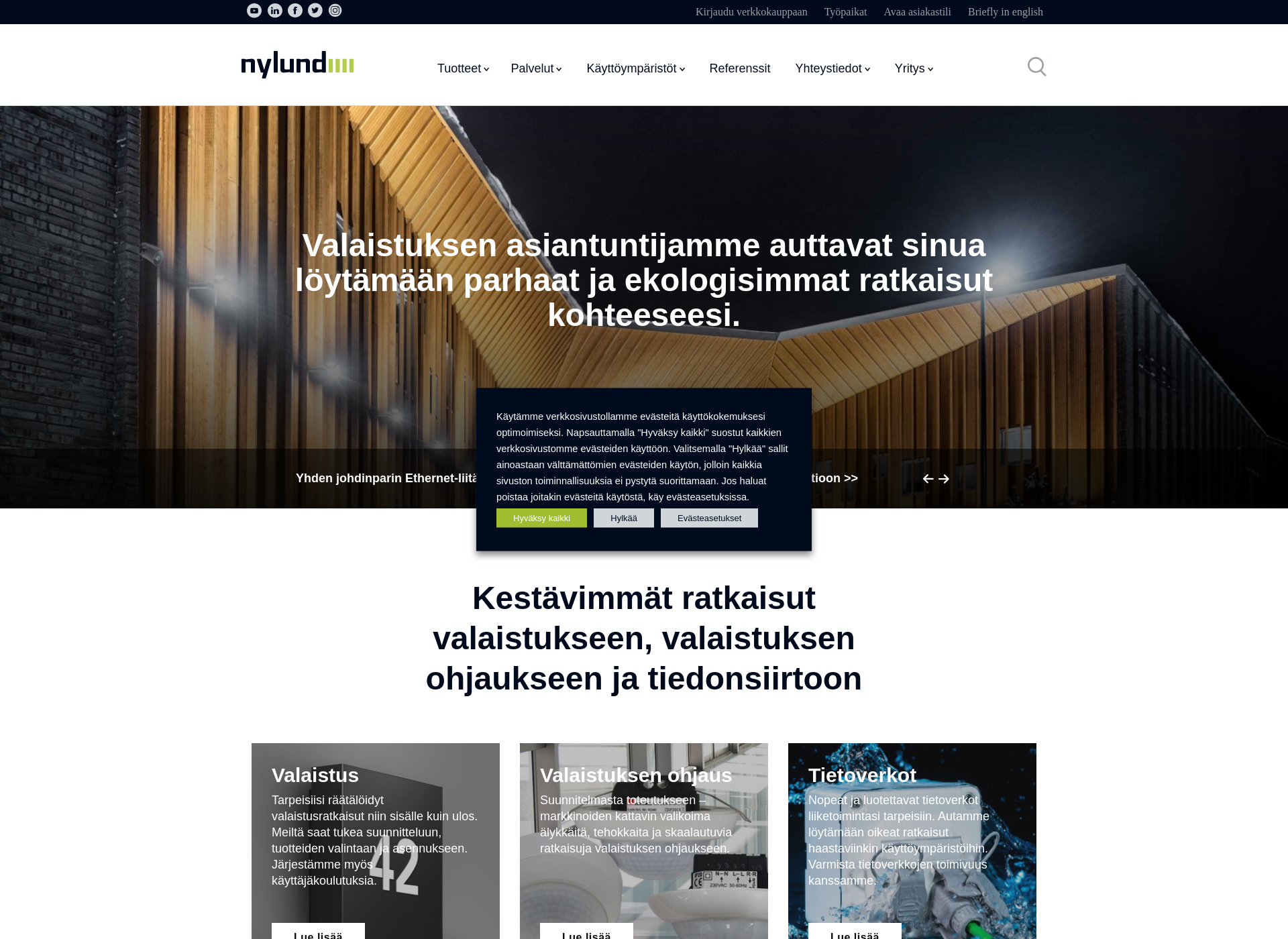 Screenshot for nylund.fi