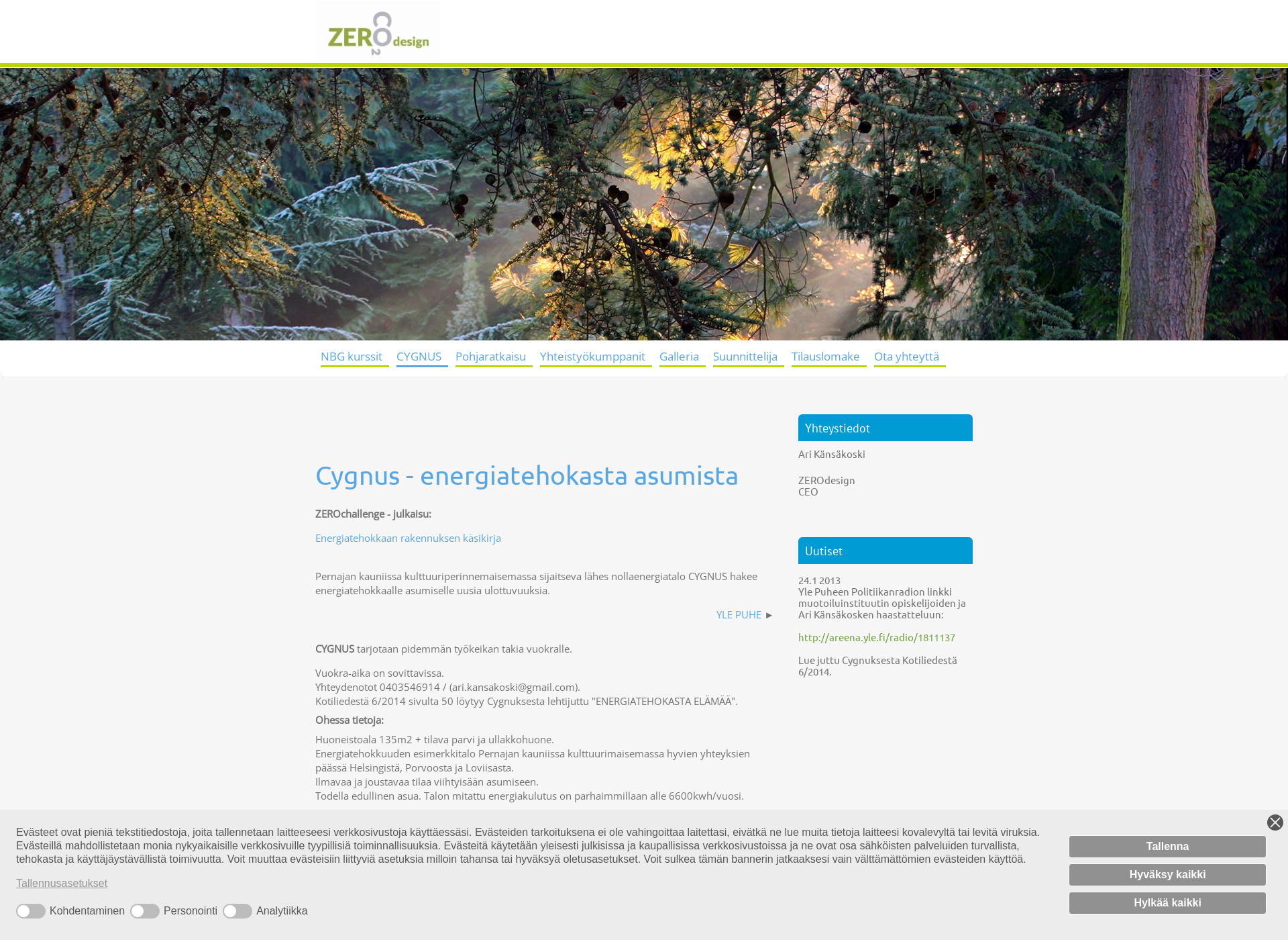 Screenshot for nzeb.fi