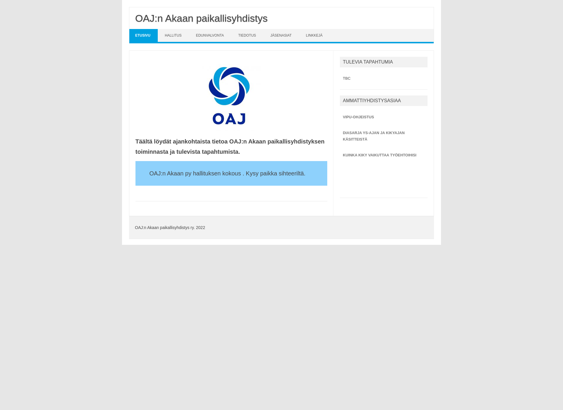 Screenshot for oajakaa.fi