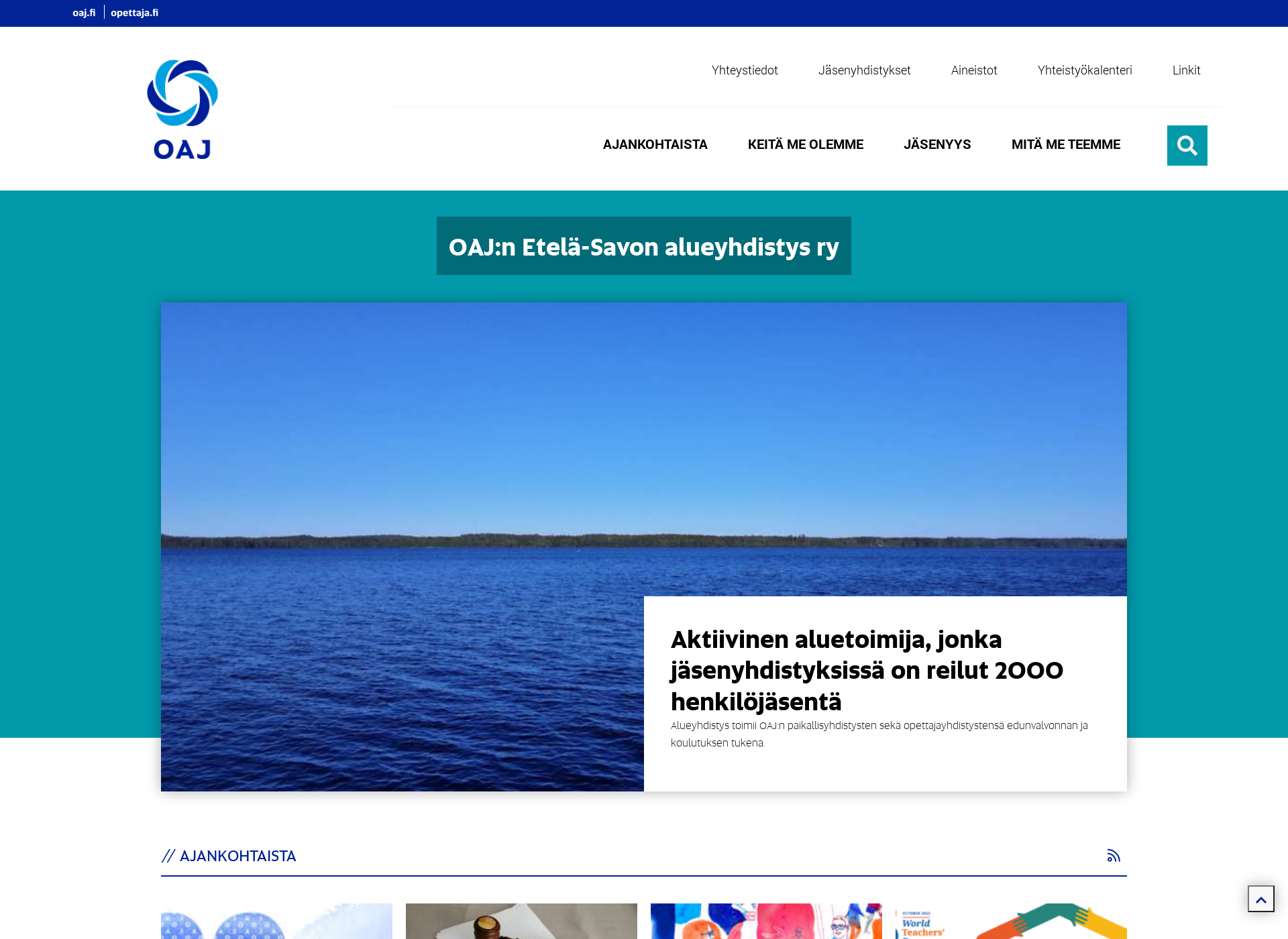 Screenshot for oajetelasavo.fi