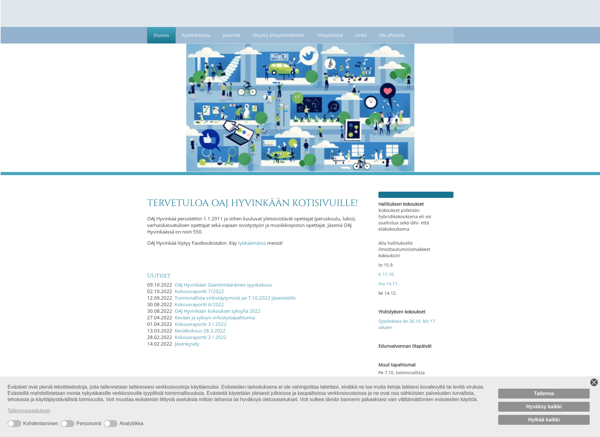 Screenshot for oajhyvinkaa.fi